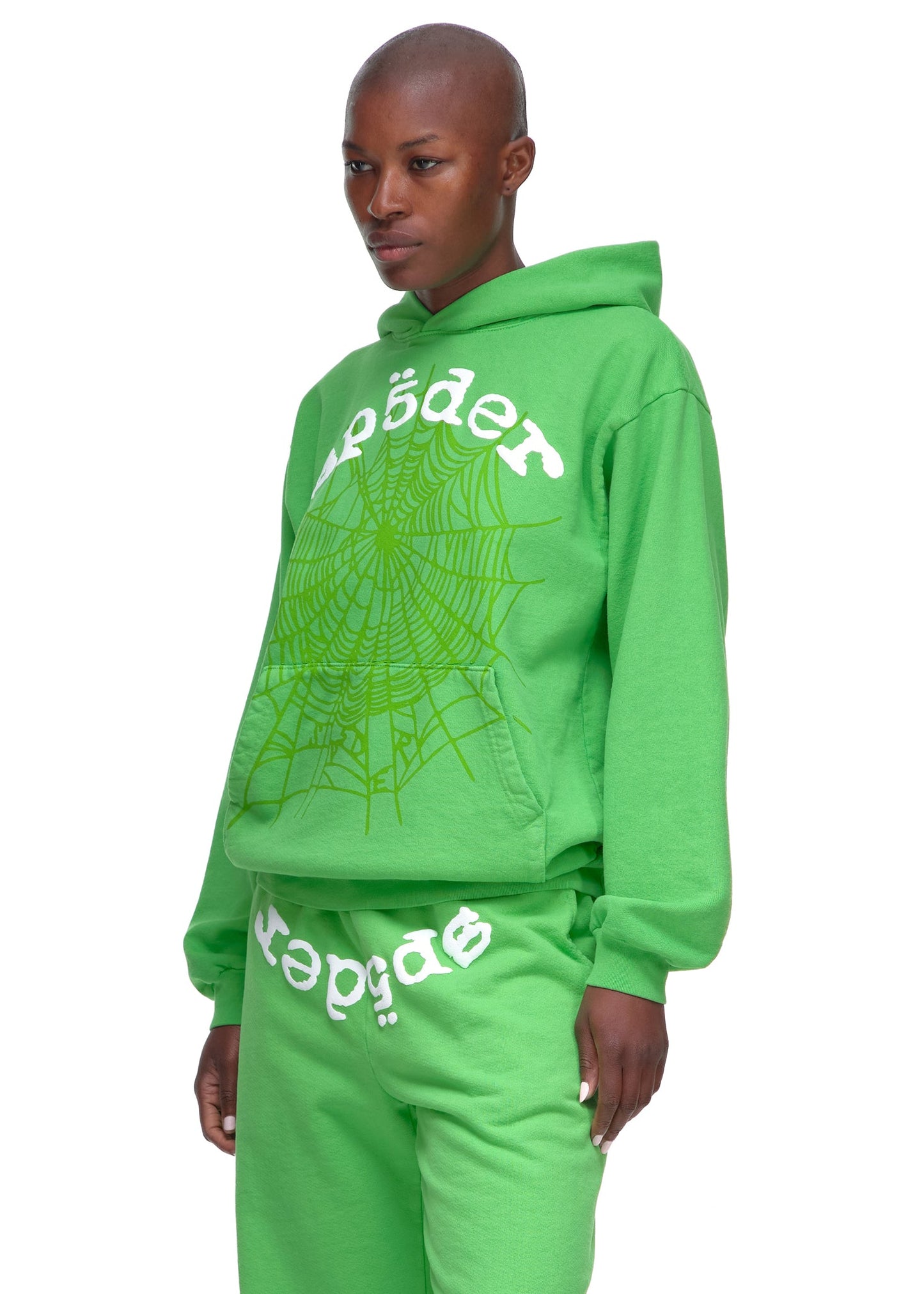 SP5DER Legacy Hoodie – Green - Detail View 5