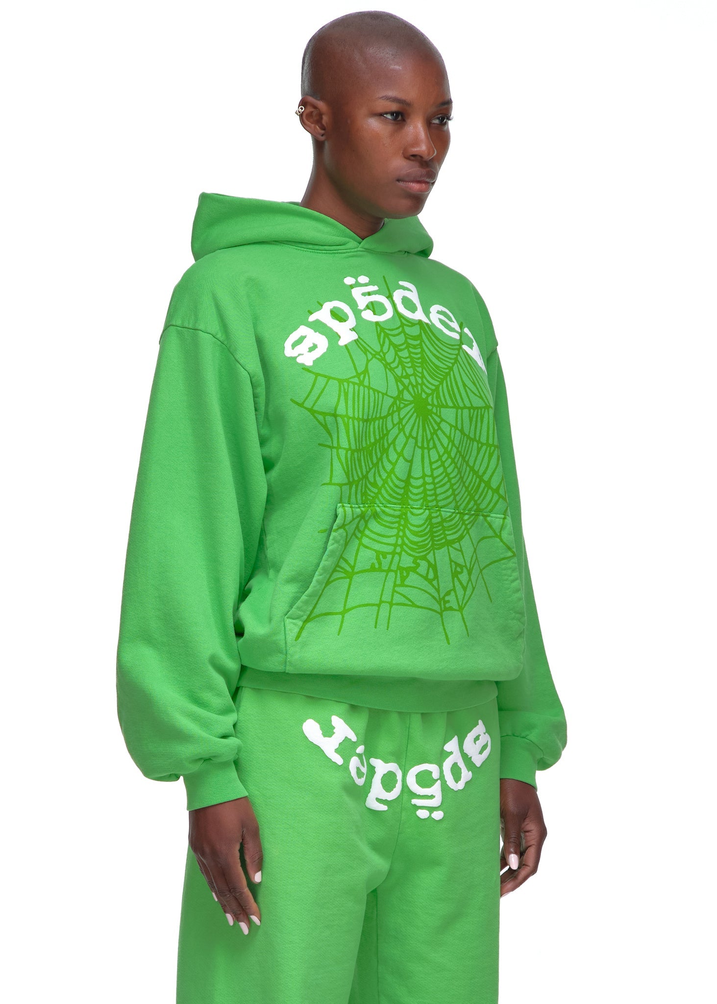 SP5DER Legacy Hoodie – Green - Detail View 7