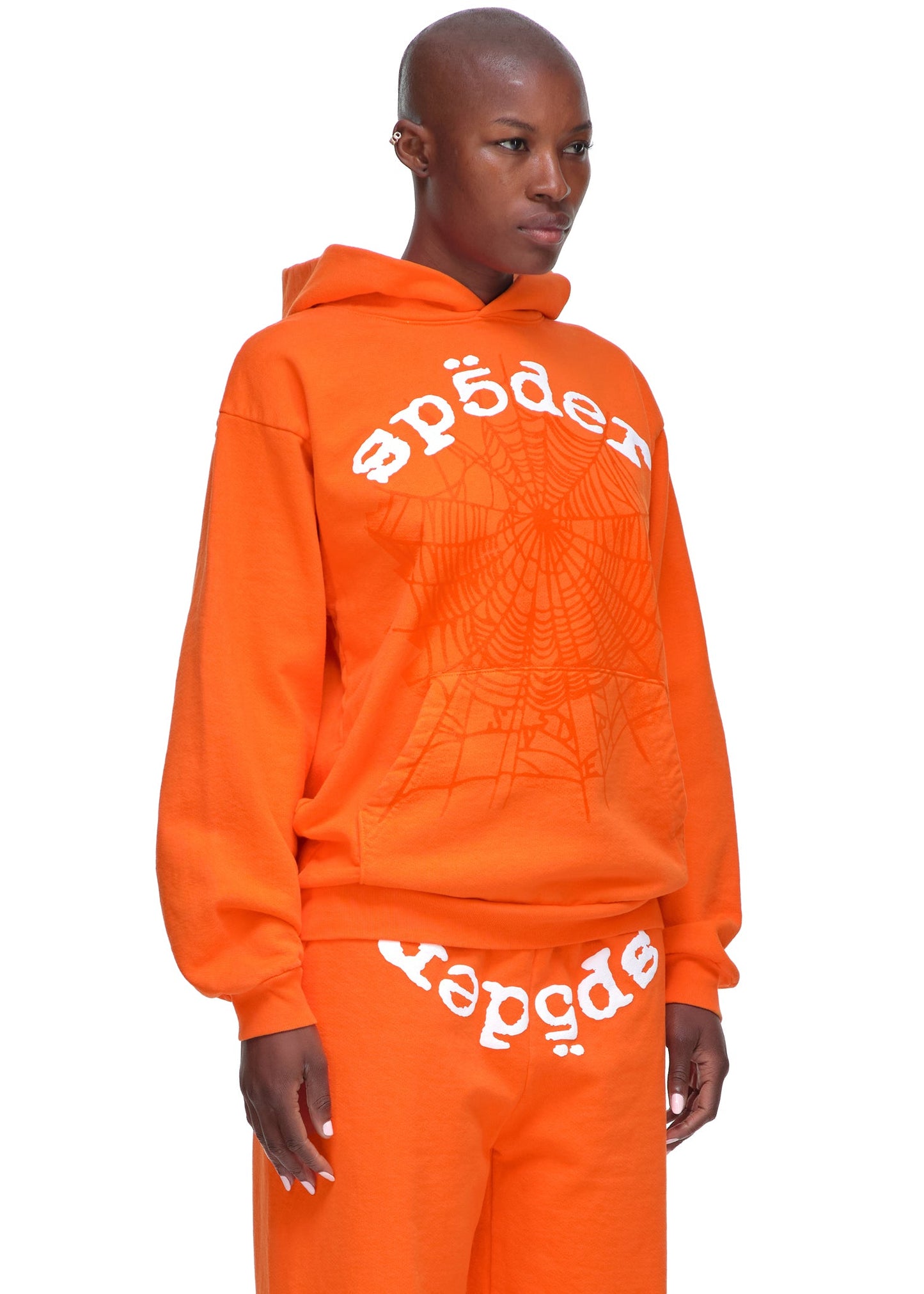 SP5DER Legacy Hoodie – Orange - Detail View 5
