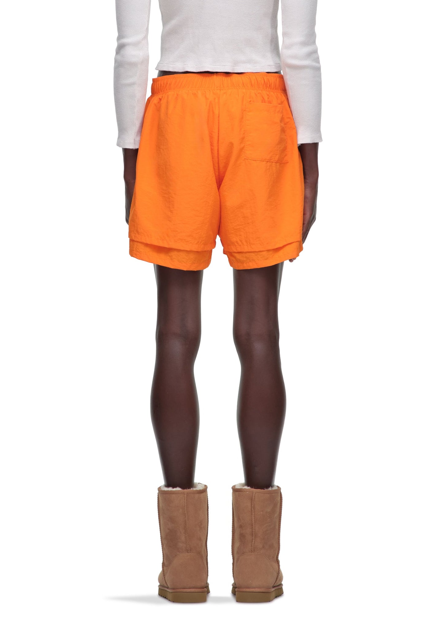 SP5DER OG Web V2 Double Layer Short in Orange