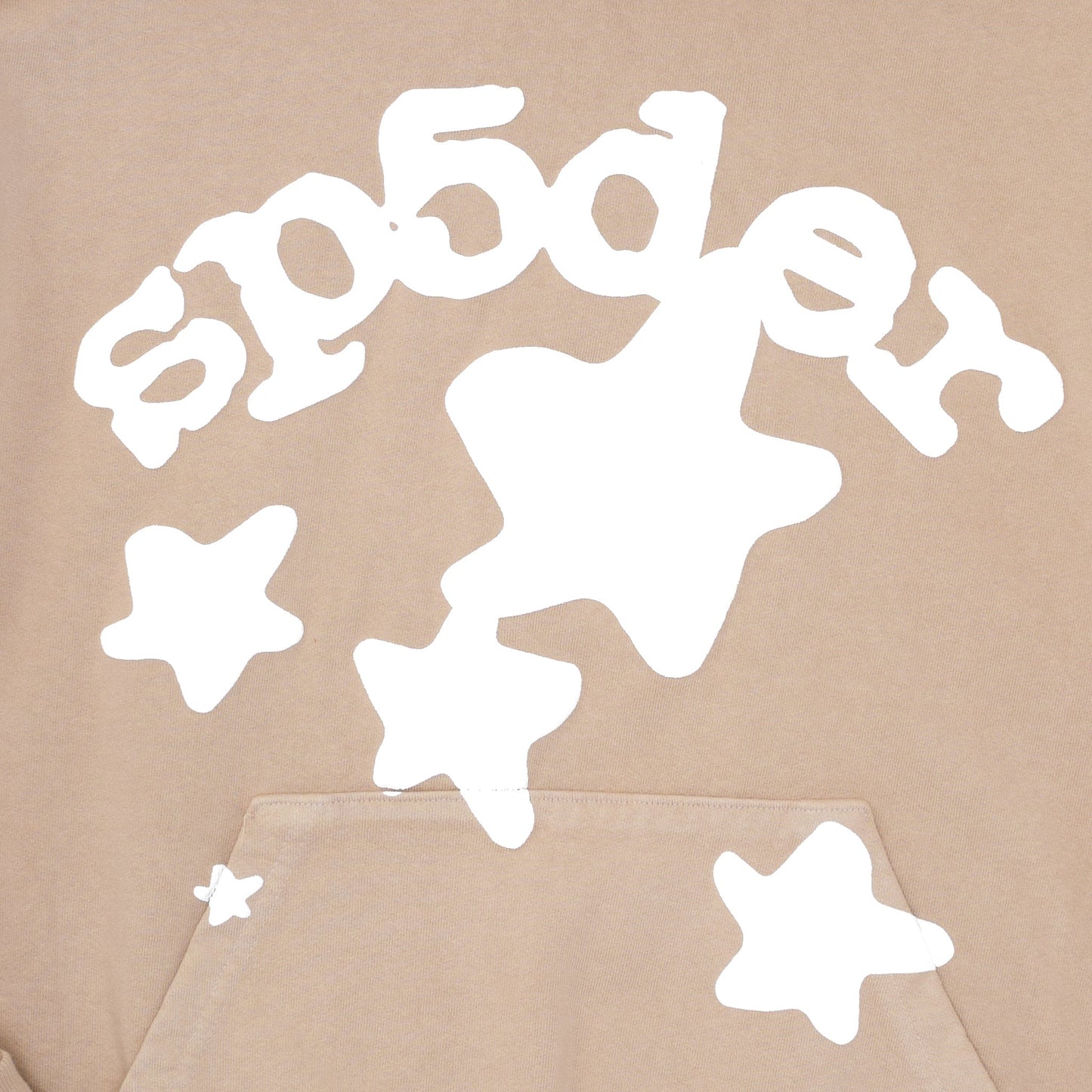SP5DER Beluga Hoodie – Sand - Detail View 1