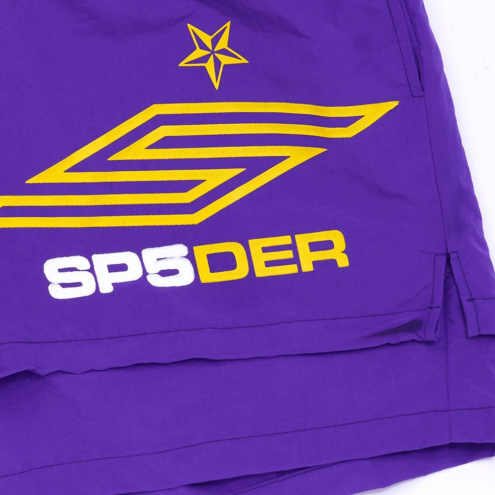 Side view of SP5DER Grape SP5 Pro Short in Purple