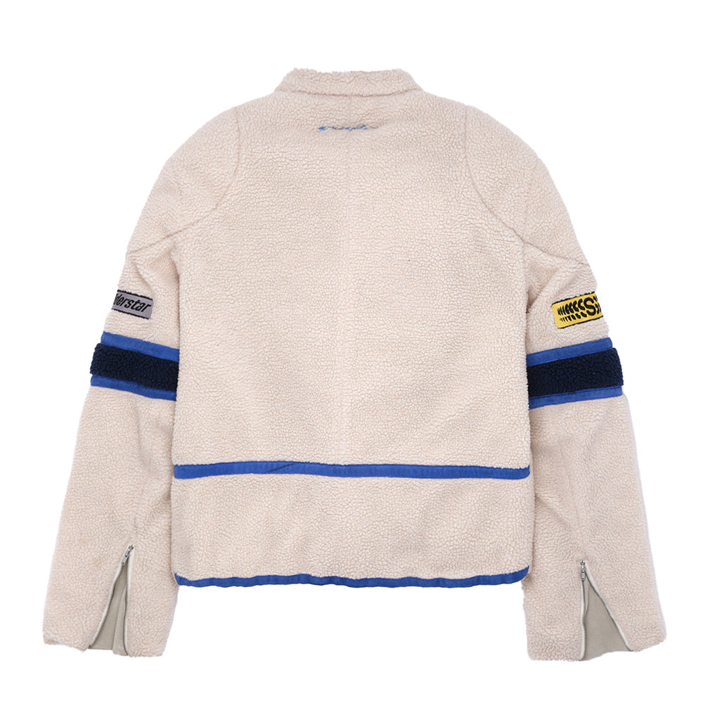 Back view of SP5DER Sherpa Cafe Racer in Beige