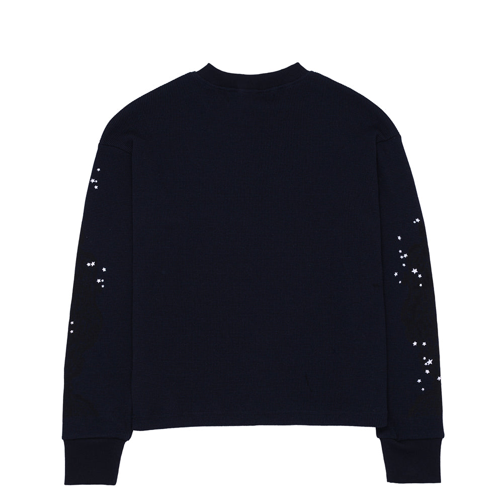 SP5DER Long Sleeve Thermal Top in Navy