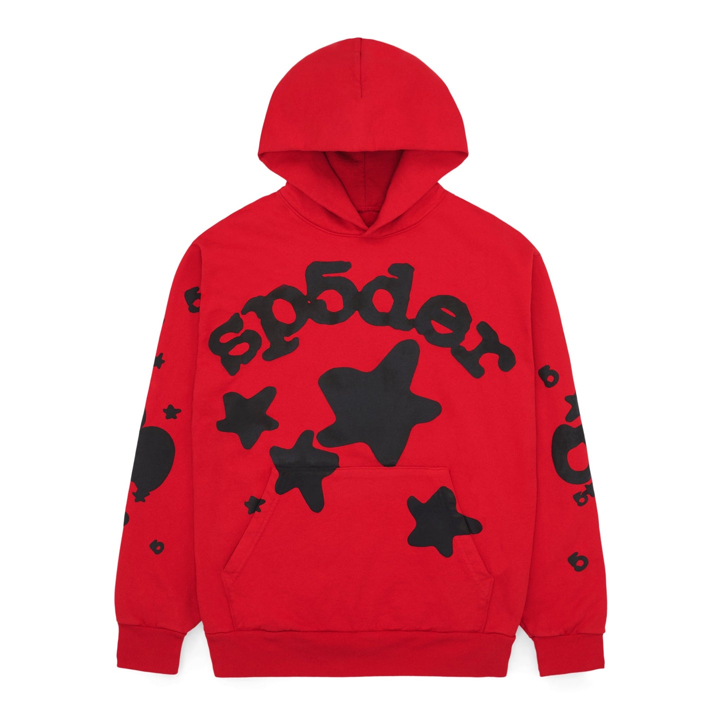 SP5DER Beluga Hoodie – Red - Front View