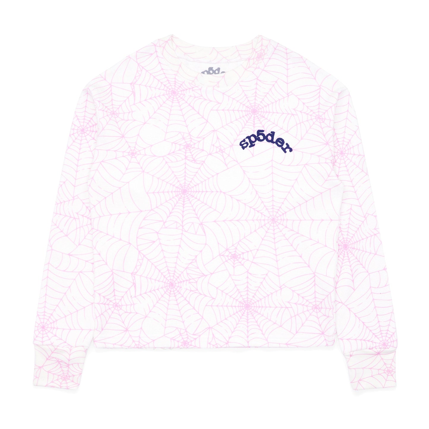 SP5DER AOP Pink Thermal Long Sleeve Top