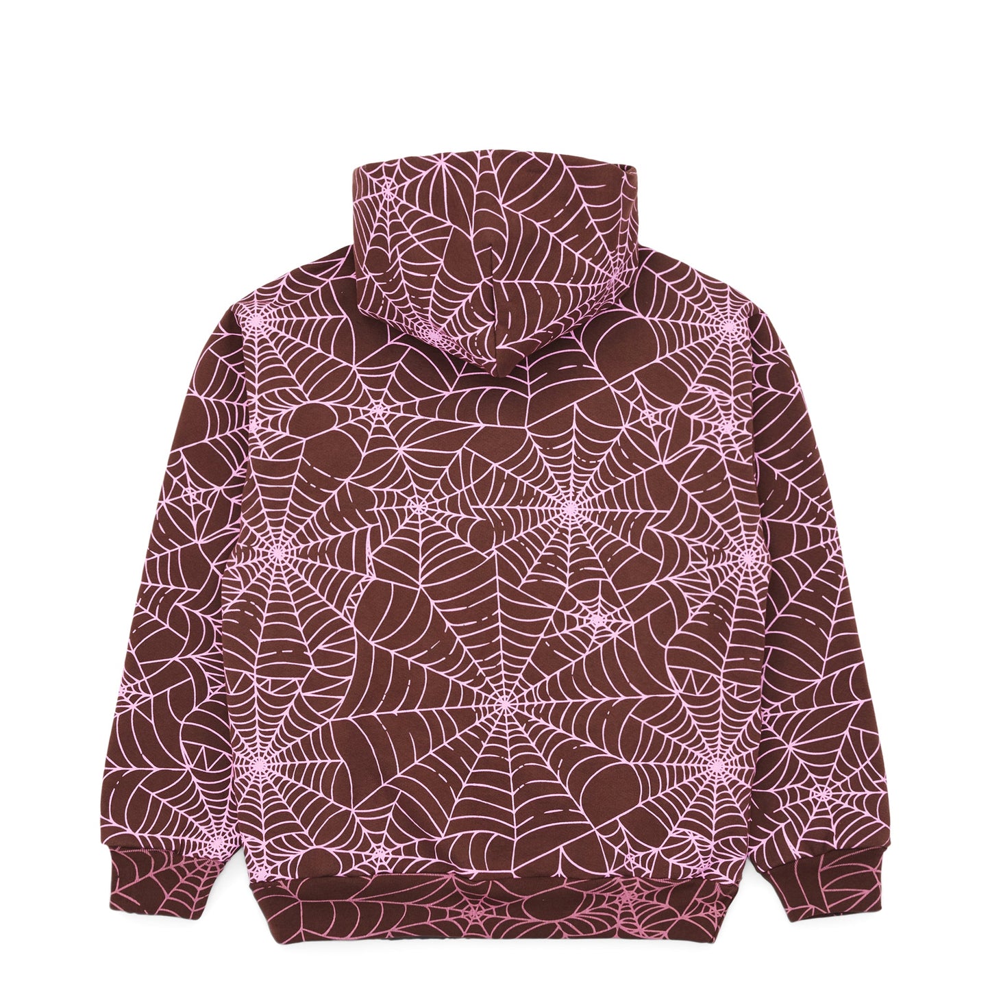 SP5DER AOP Web Hoodie – Brown - Back View