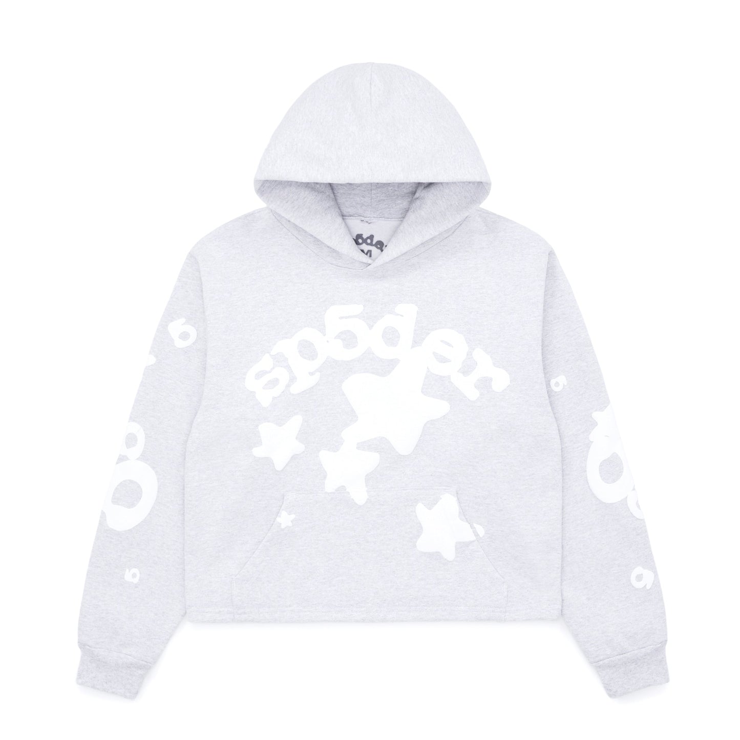 SP5DER Women's Cropped Beluga Hoodie - Front View