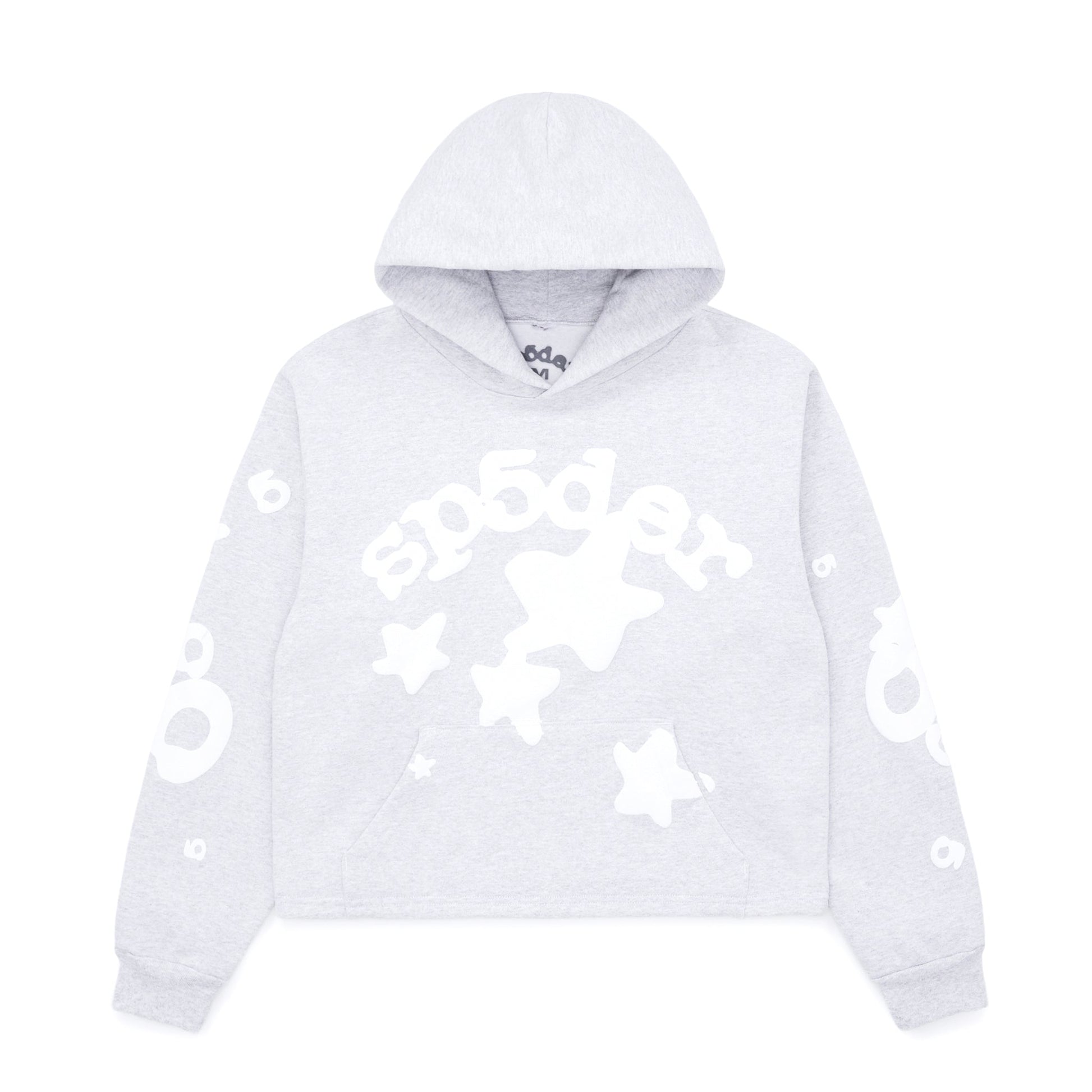 SP5DER Women's Cropped Beluga Hoodie - Front View