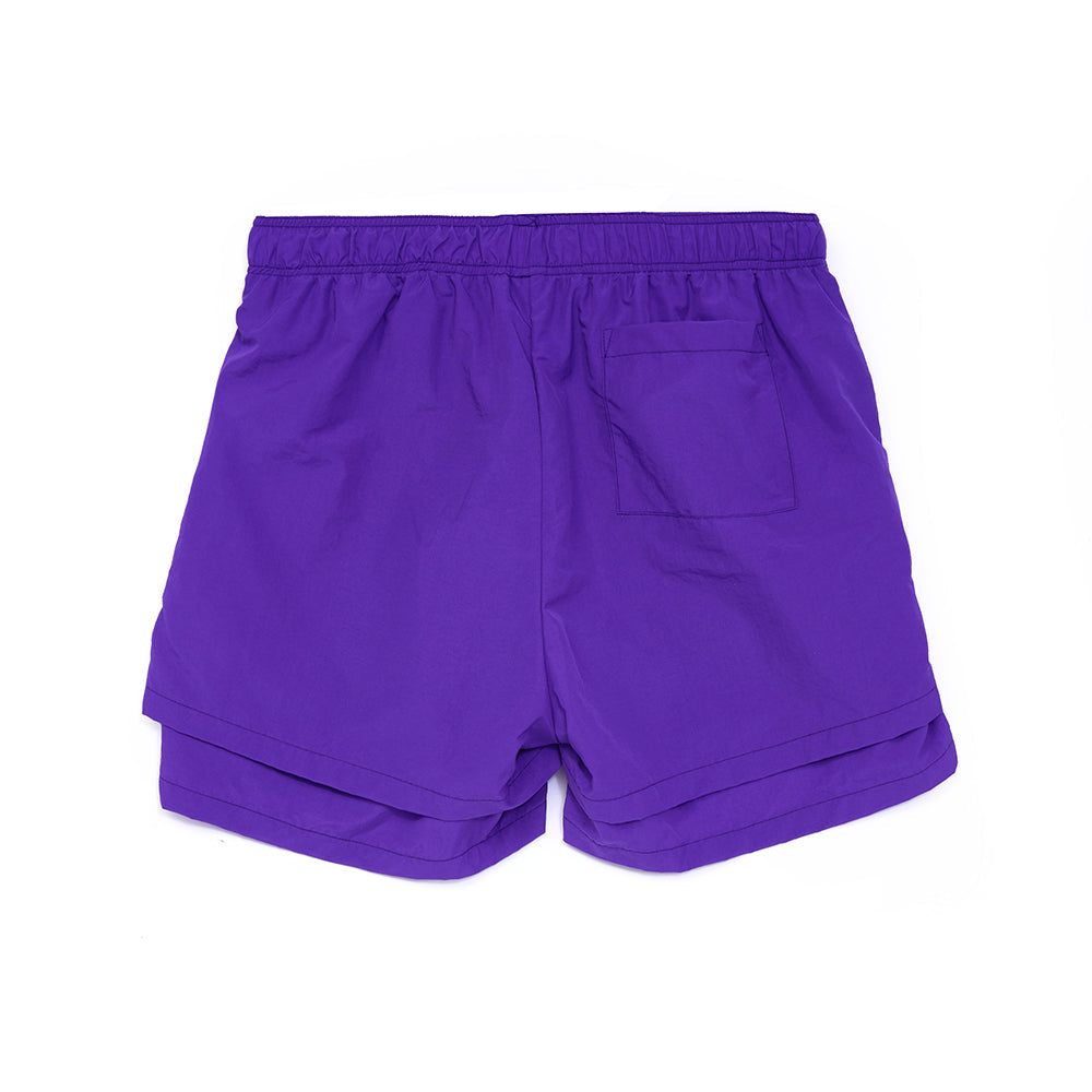 Back view of SP5DER Grape SP5 Pro Short in Purple