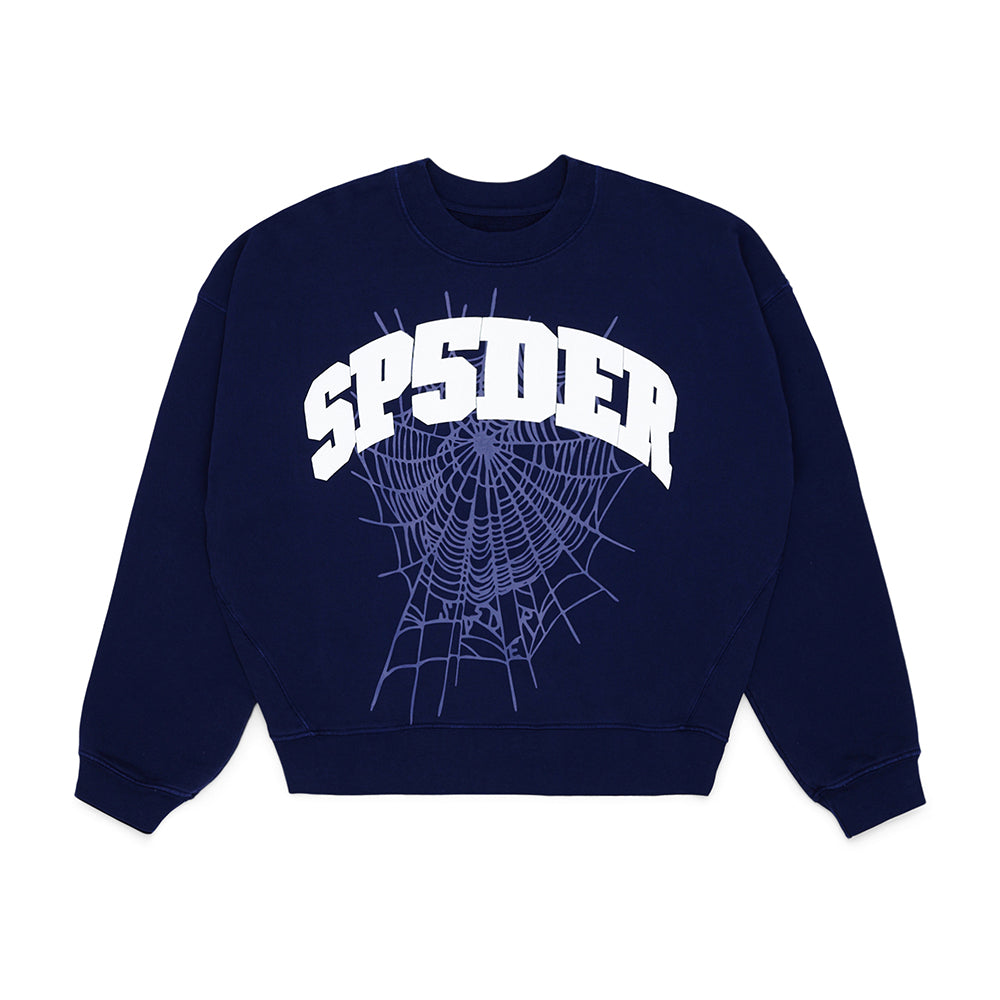 Sp5der Varsity Web Crewneck