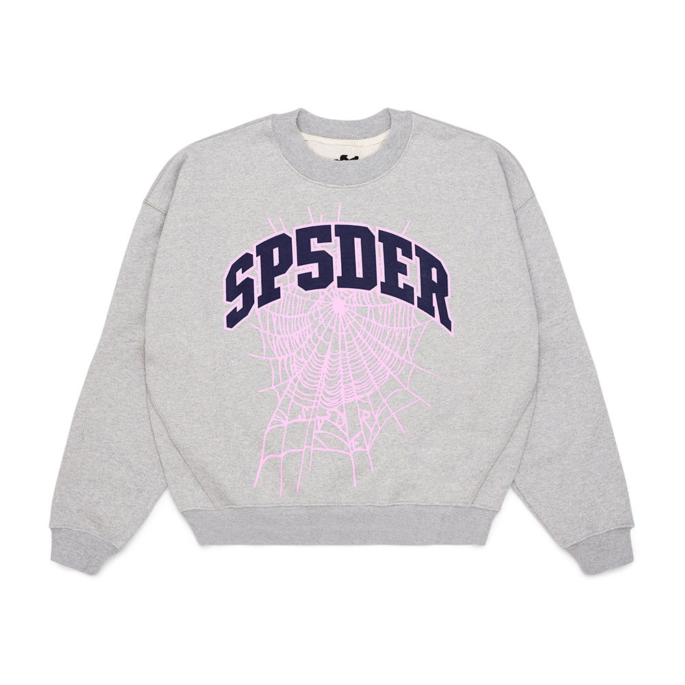 Sp5der Varsity Web Crewneck