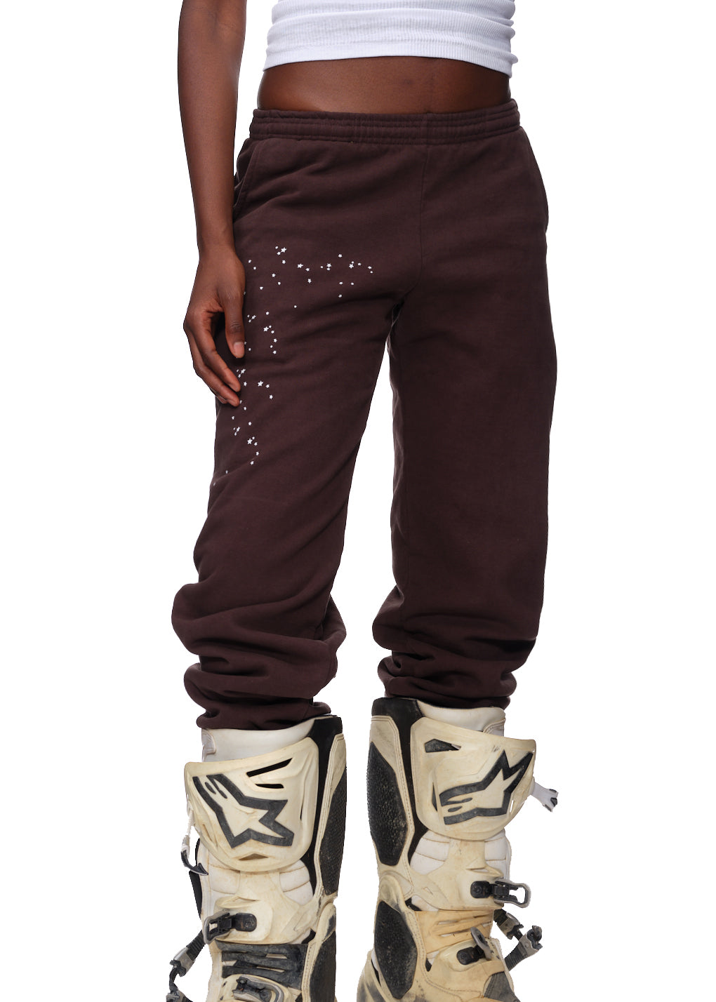 SP5DER Araignee Sweatpant in Brown