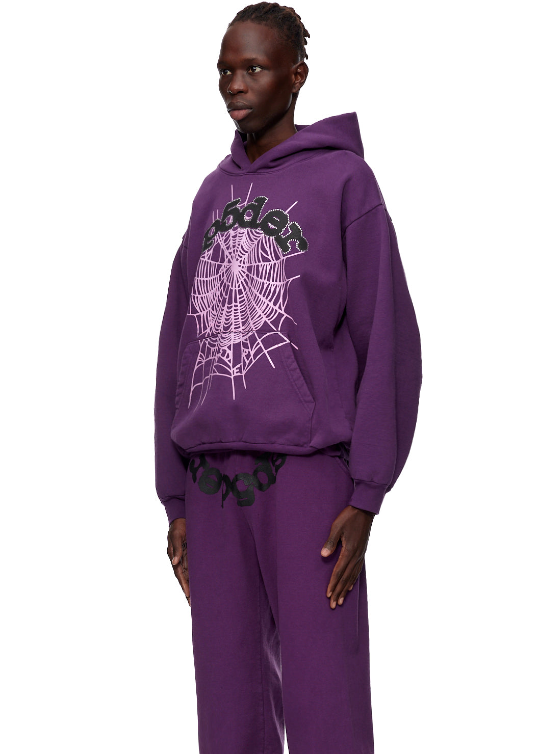 SP5DER Web Hoodie - Purple - Detail View 2