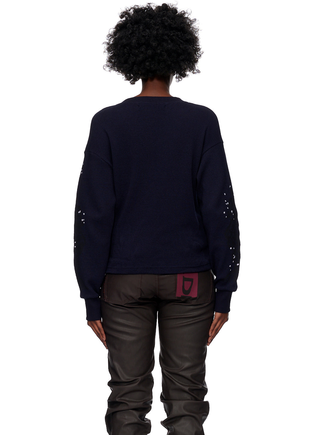 SP5DER Long Sleeve Thermal Top in Navy