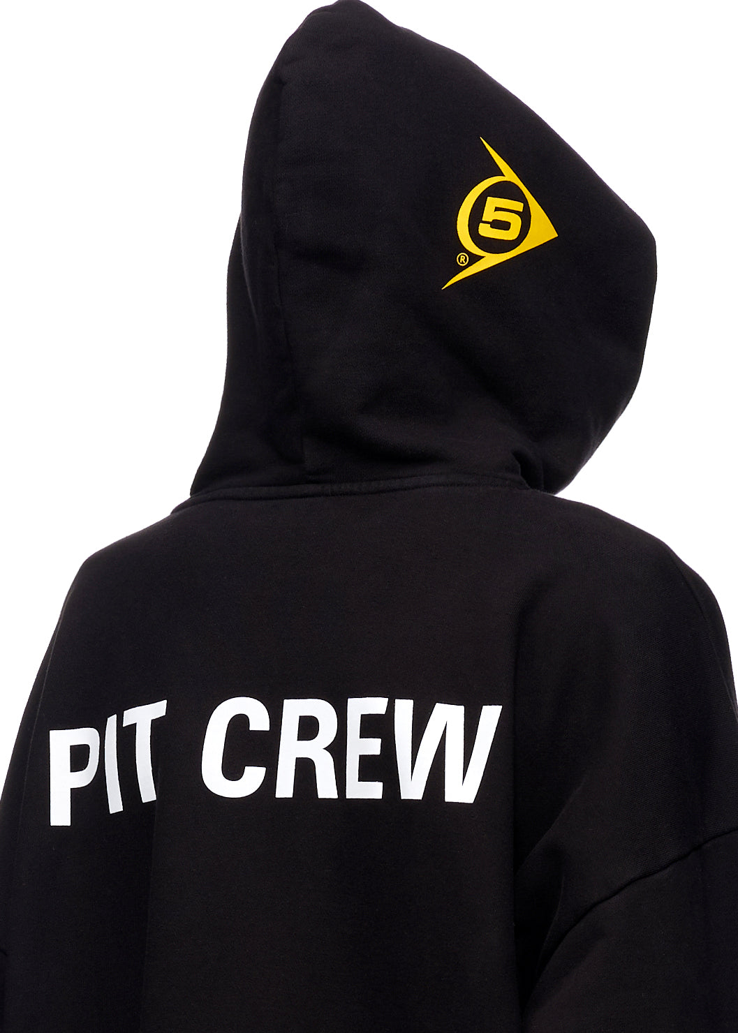 SP5DER Pit Crew Oversized Hoodie - Black - Detail View 4
