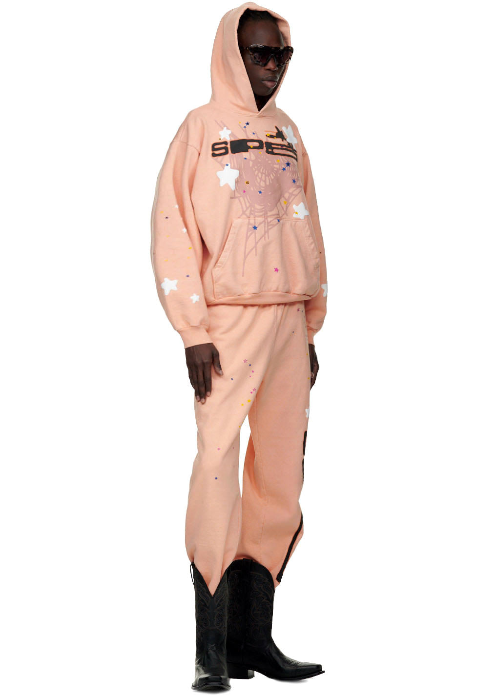 SP5DER Bellini Hoodie – Peach - Detail View 5