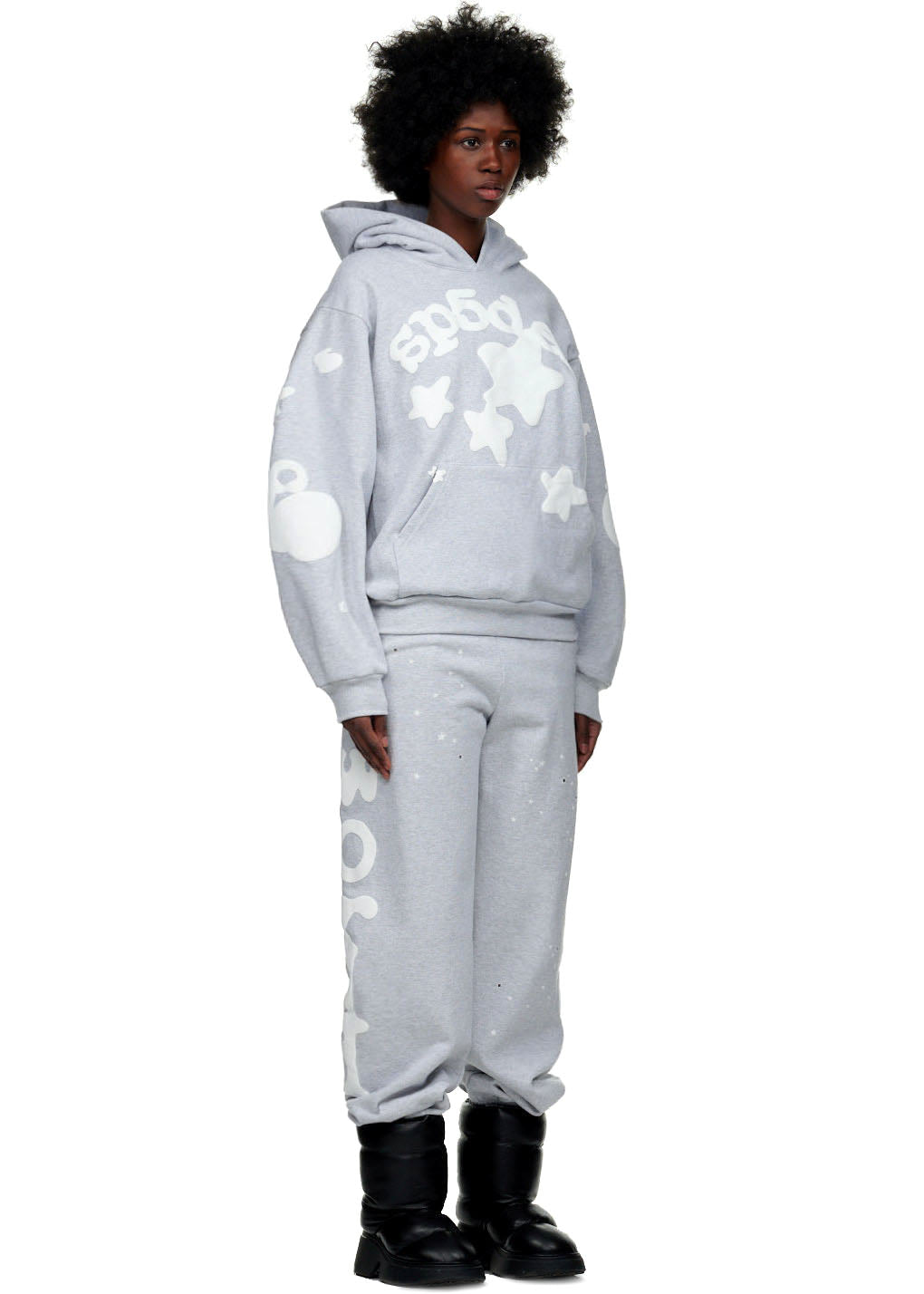 SP5DER Beluga Hoodie – Brown Archive - Detail View 6