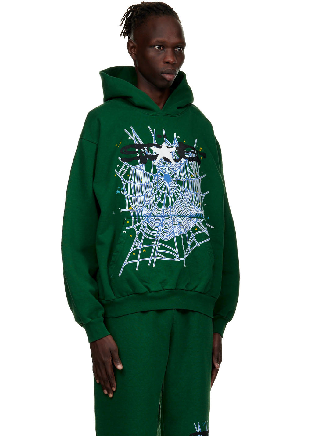 SP5DER Web Hoodie - Star Print - Detail View 3