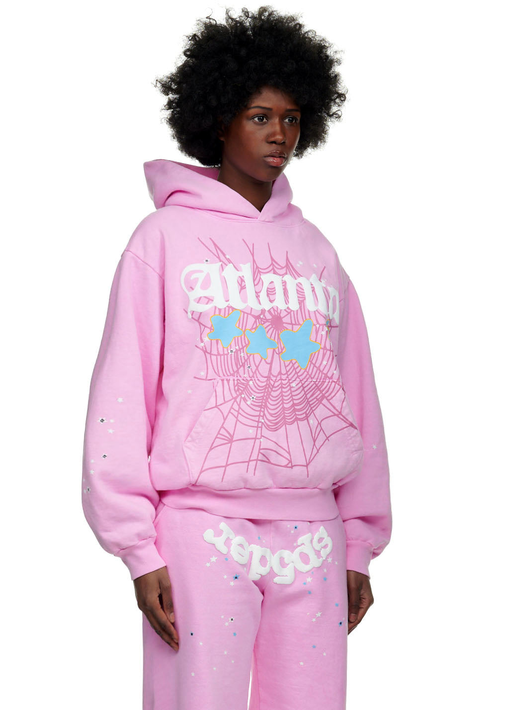 SP5DER Atlanta Hoodie – Black Archive - Detail View 3