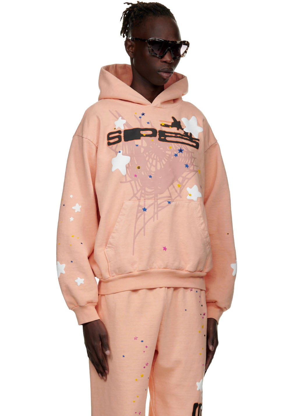 SP5DER Bellini Hoodie – Peach - Detail View 3