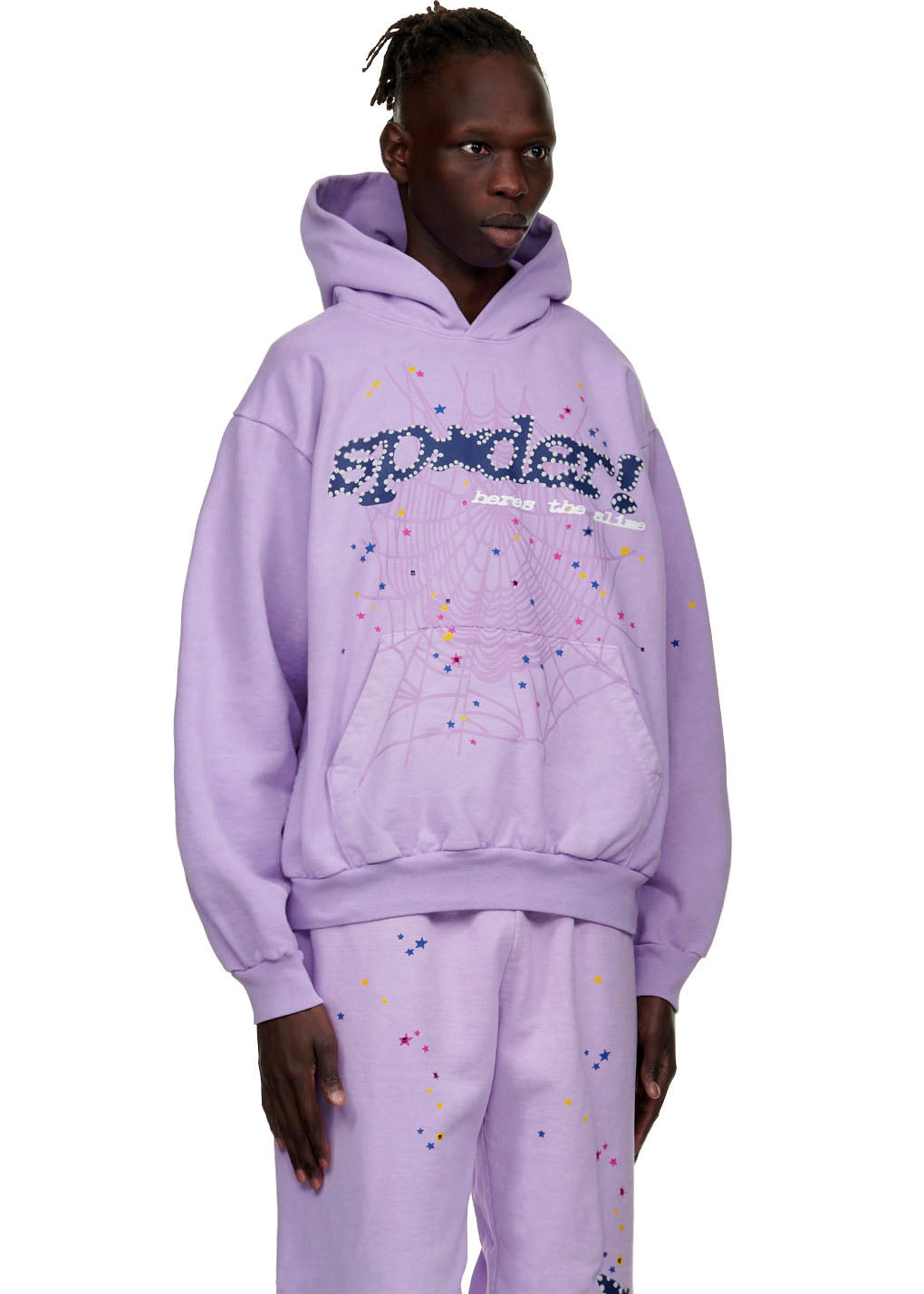 SP5DER Acai Hoodie – Purple - Detail View 3