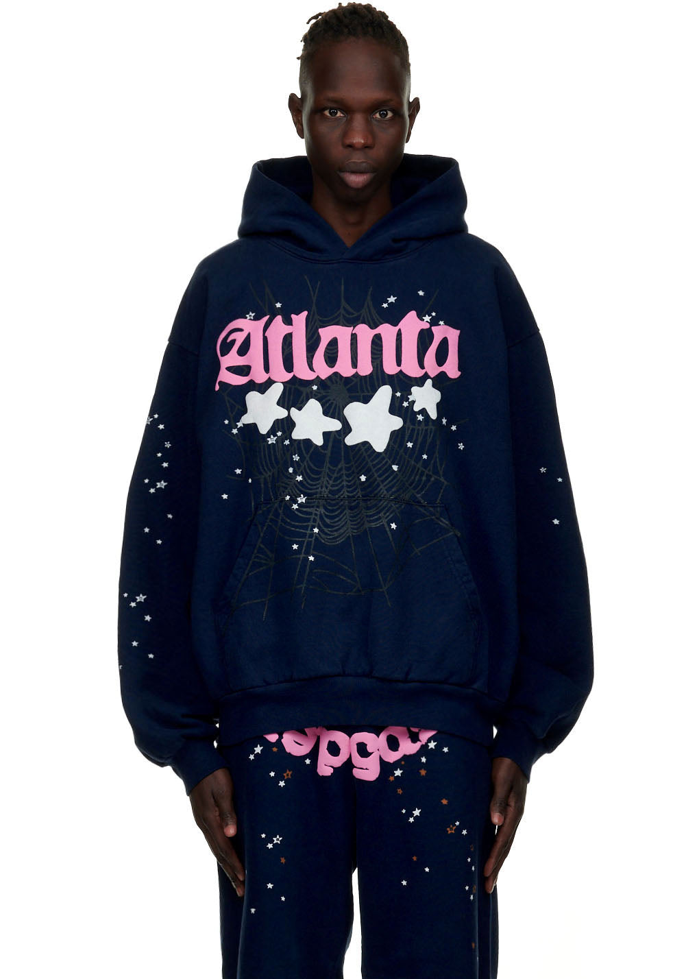SP5DER Atlanta Hoodie – Grey Archive - Detail View 2