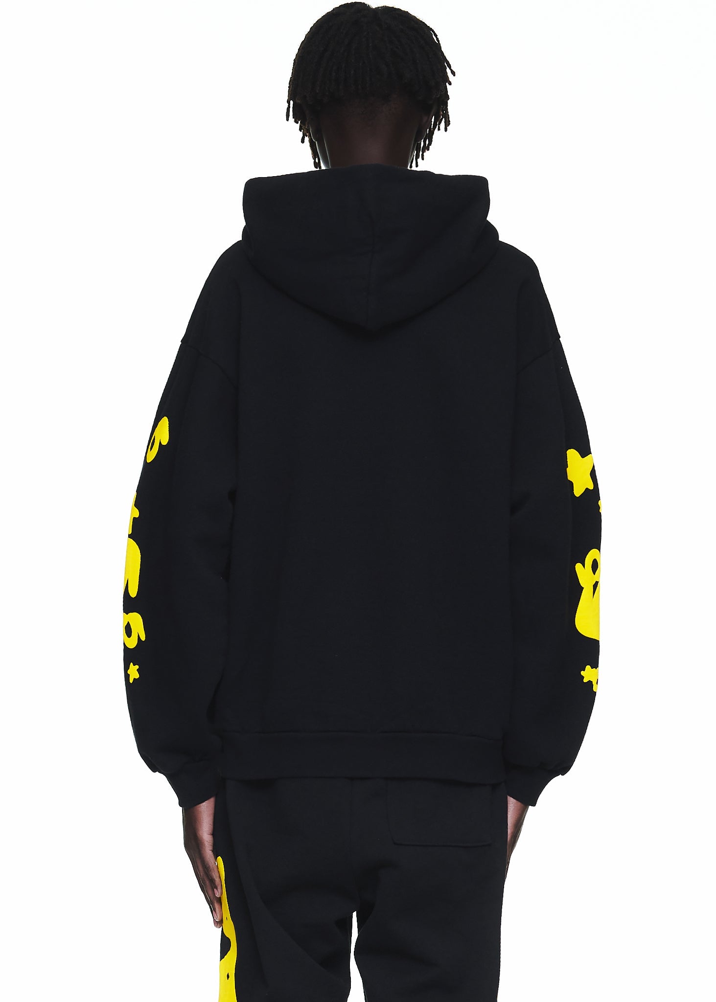 SP5DER Beluga Hoodie – Black Archive - Detail View 4