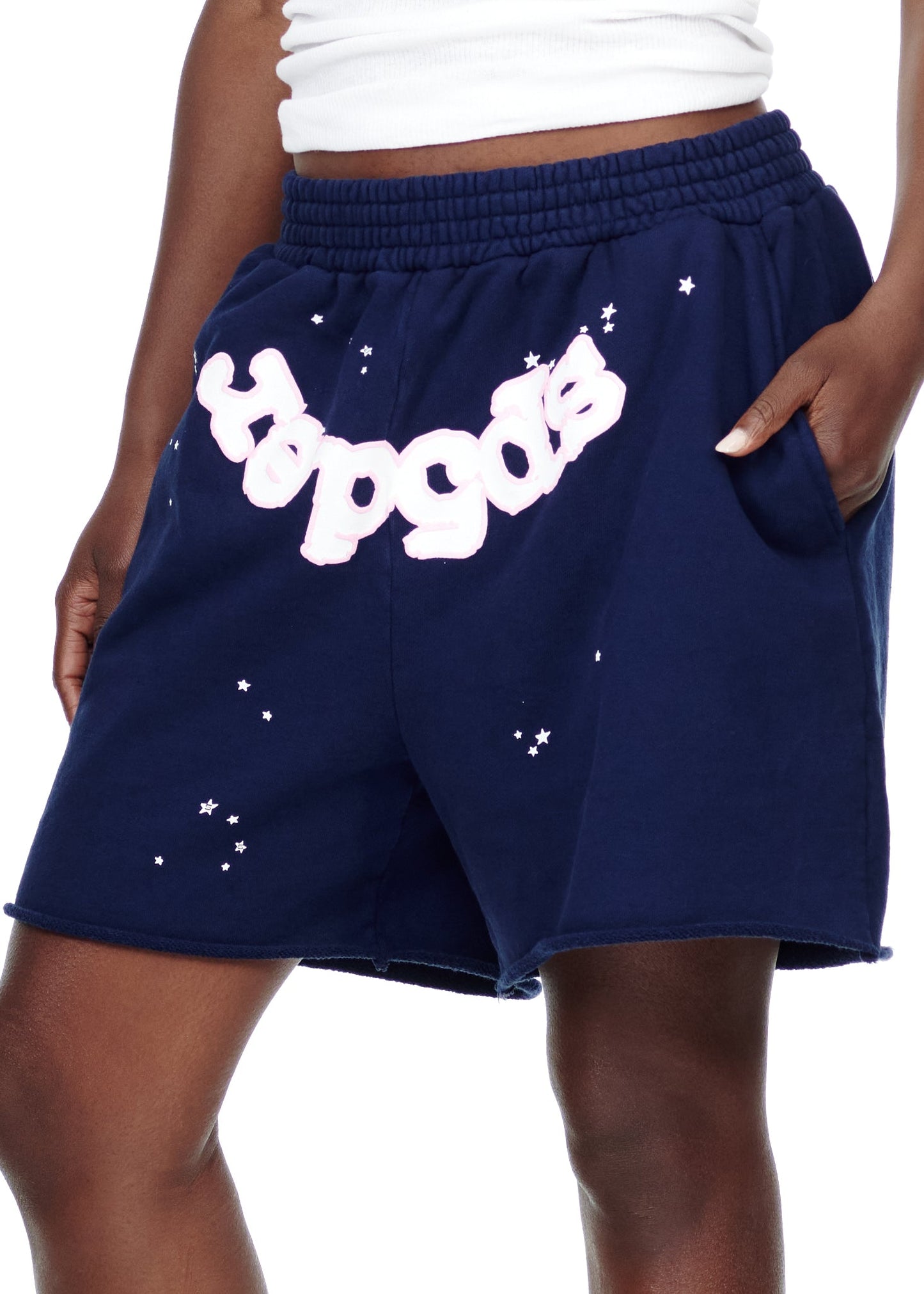 SP5DER OG Logo Sweatshort in Navy