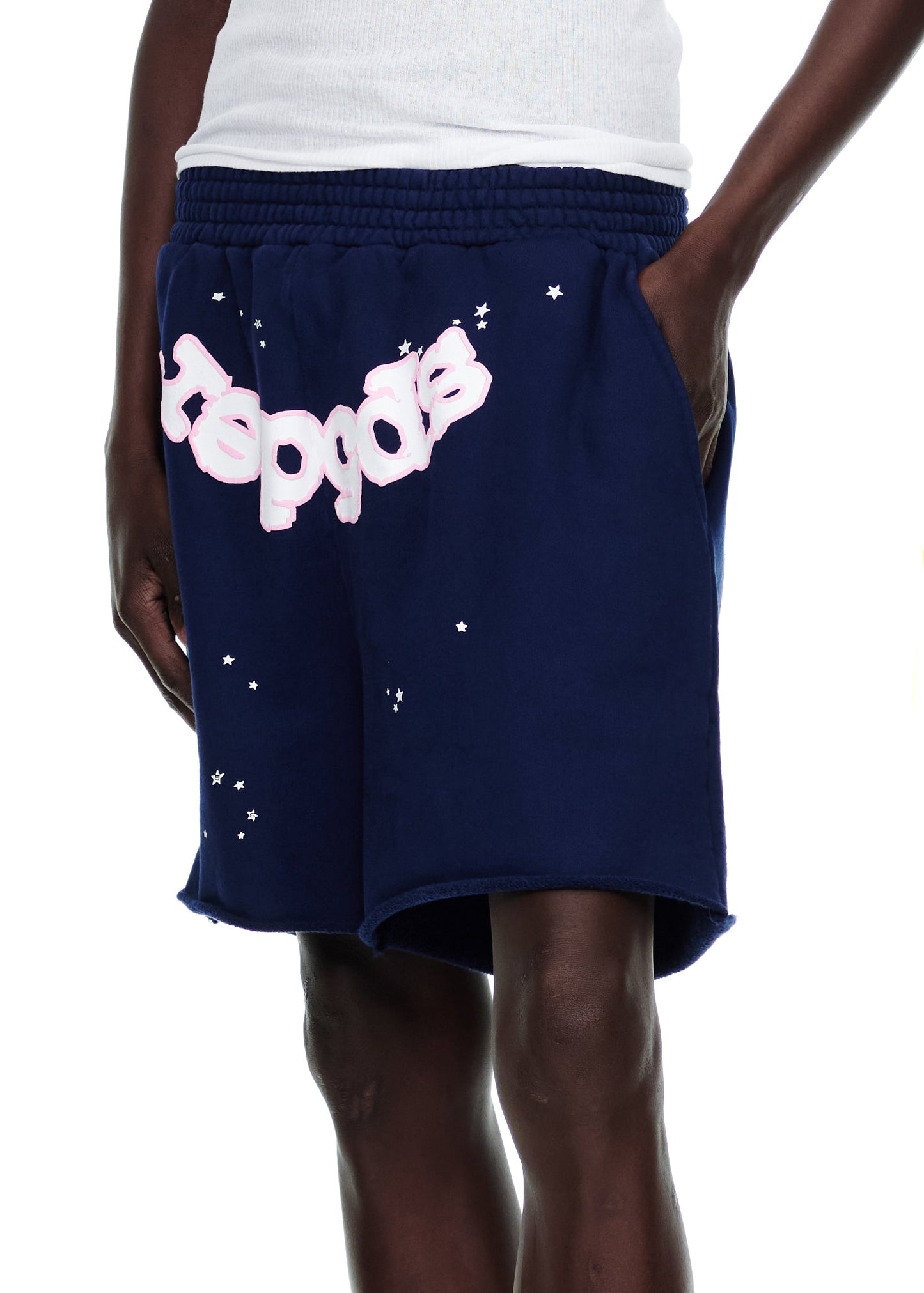 SP5DER OG Logo Sweatshort in Navy