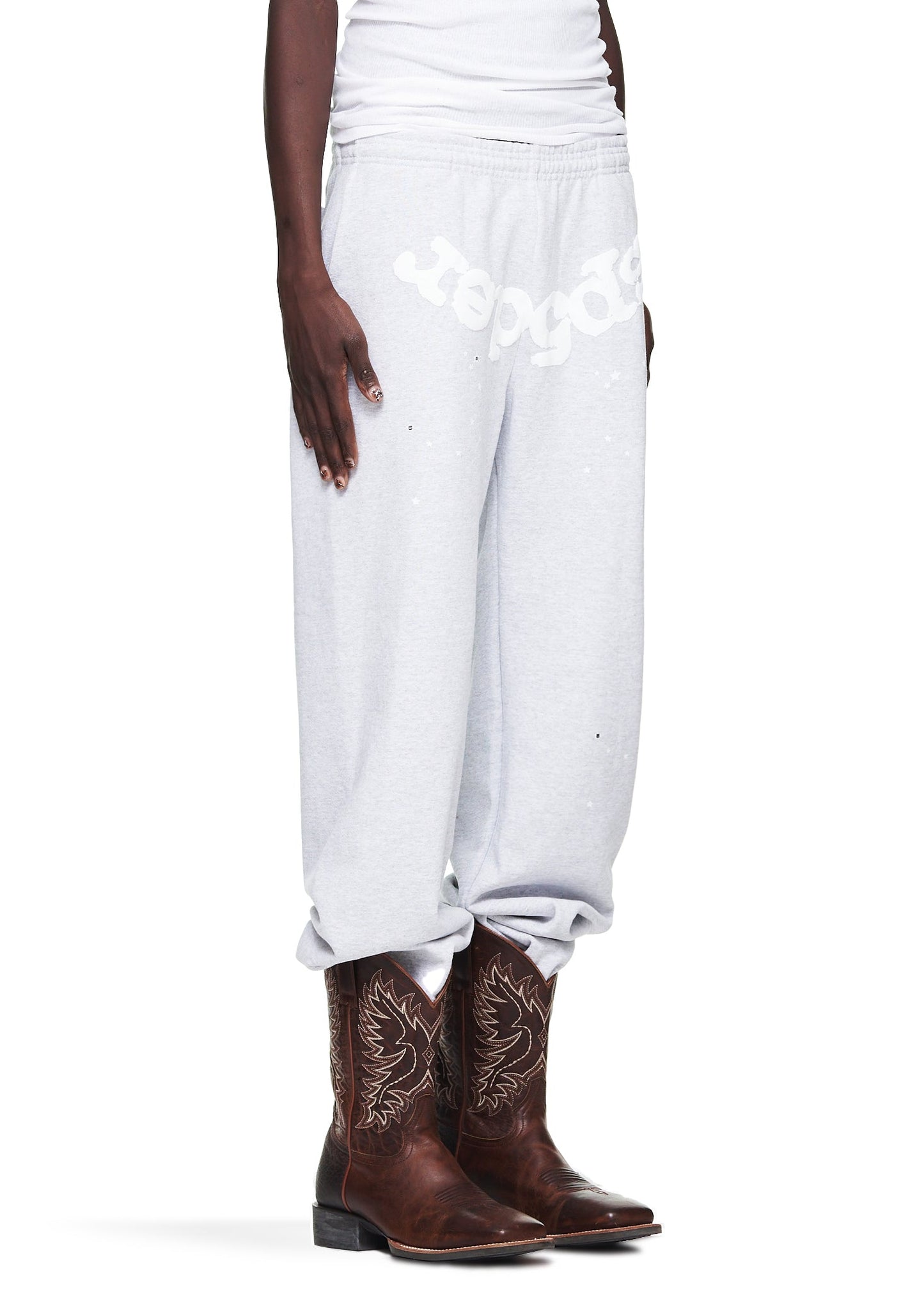 SP5DER OG Web Sweatpant in Heather Grey