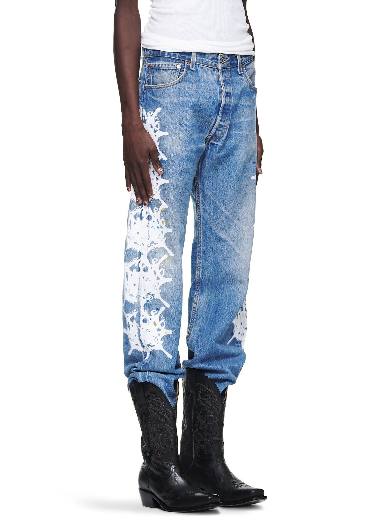 Sp5der Vintage Web Denim