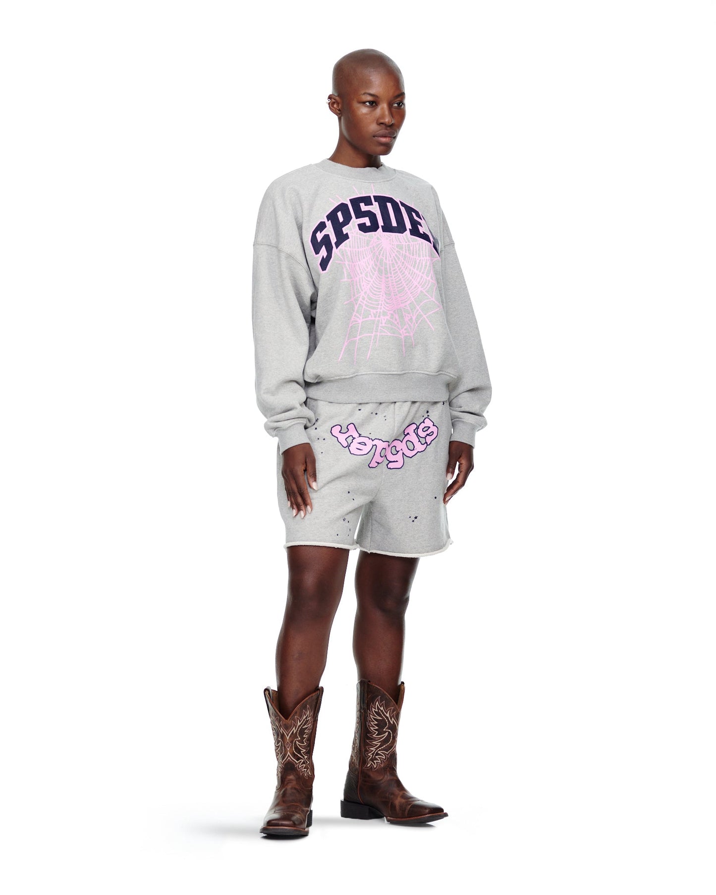 Sp5der Varsity Web Crewneck