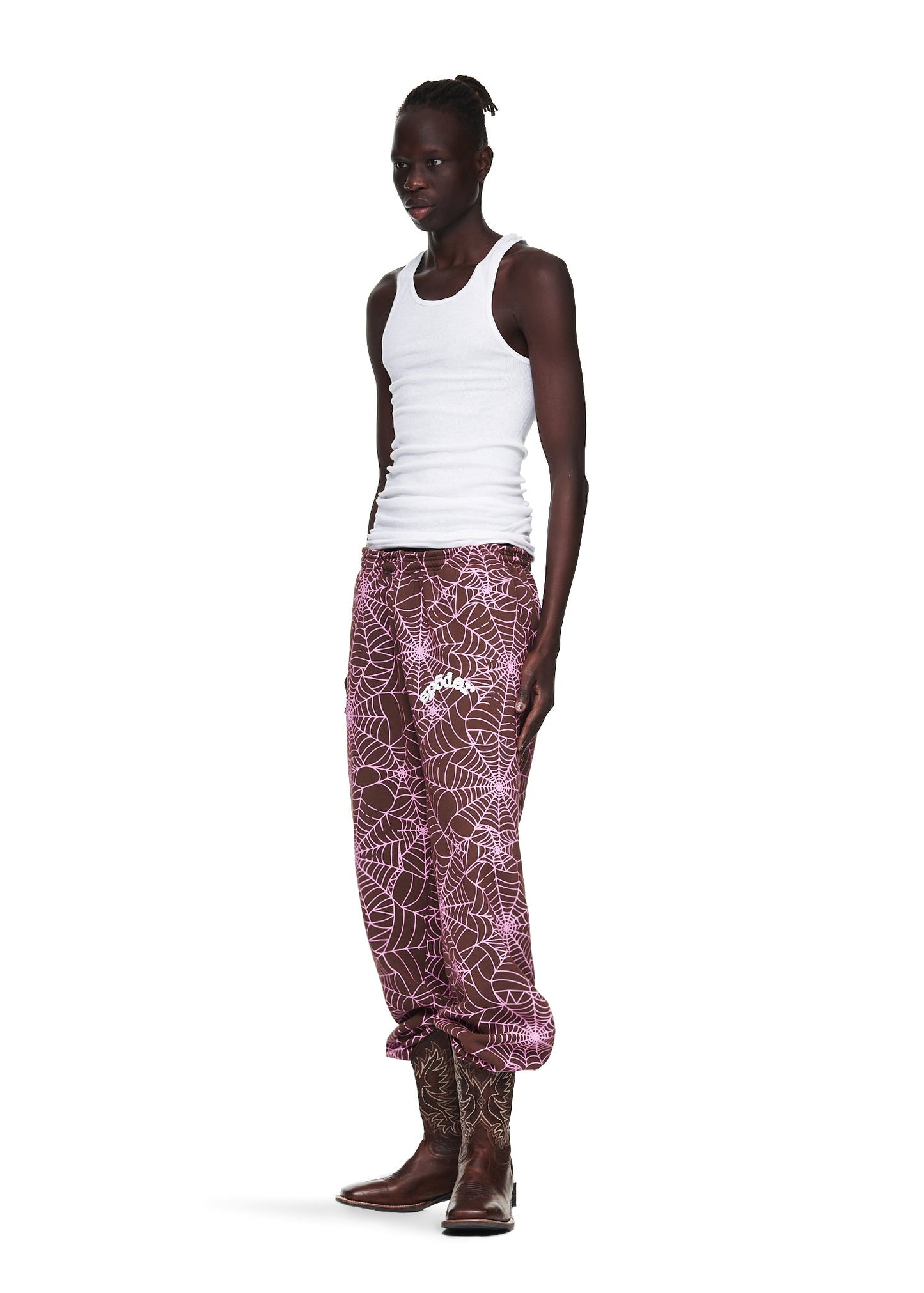 SP5DER AOP Sweatpant in Brown