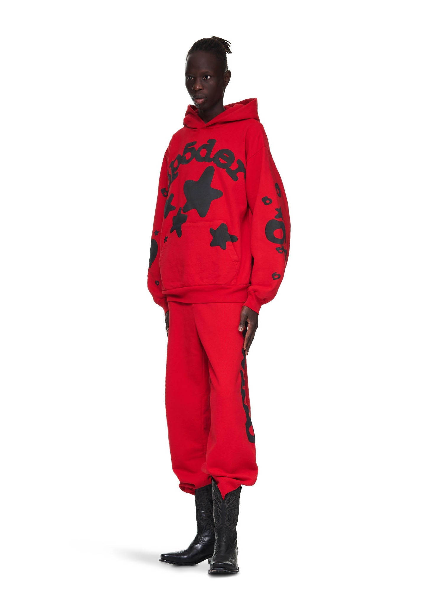 SP5DER Beluga Hoodie – Red - Detail View 6