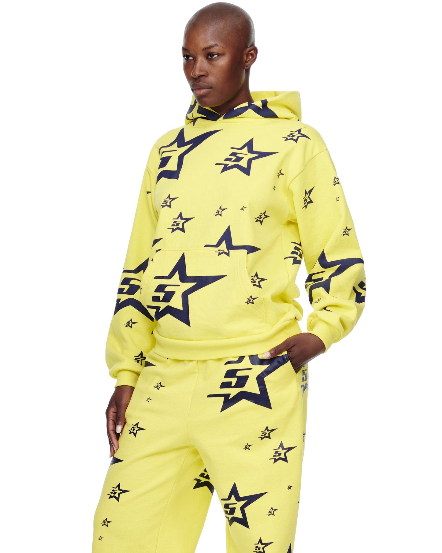 SP5DER 5-Star Hoodie – Black - Detail View 8