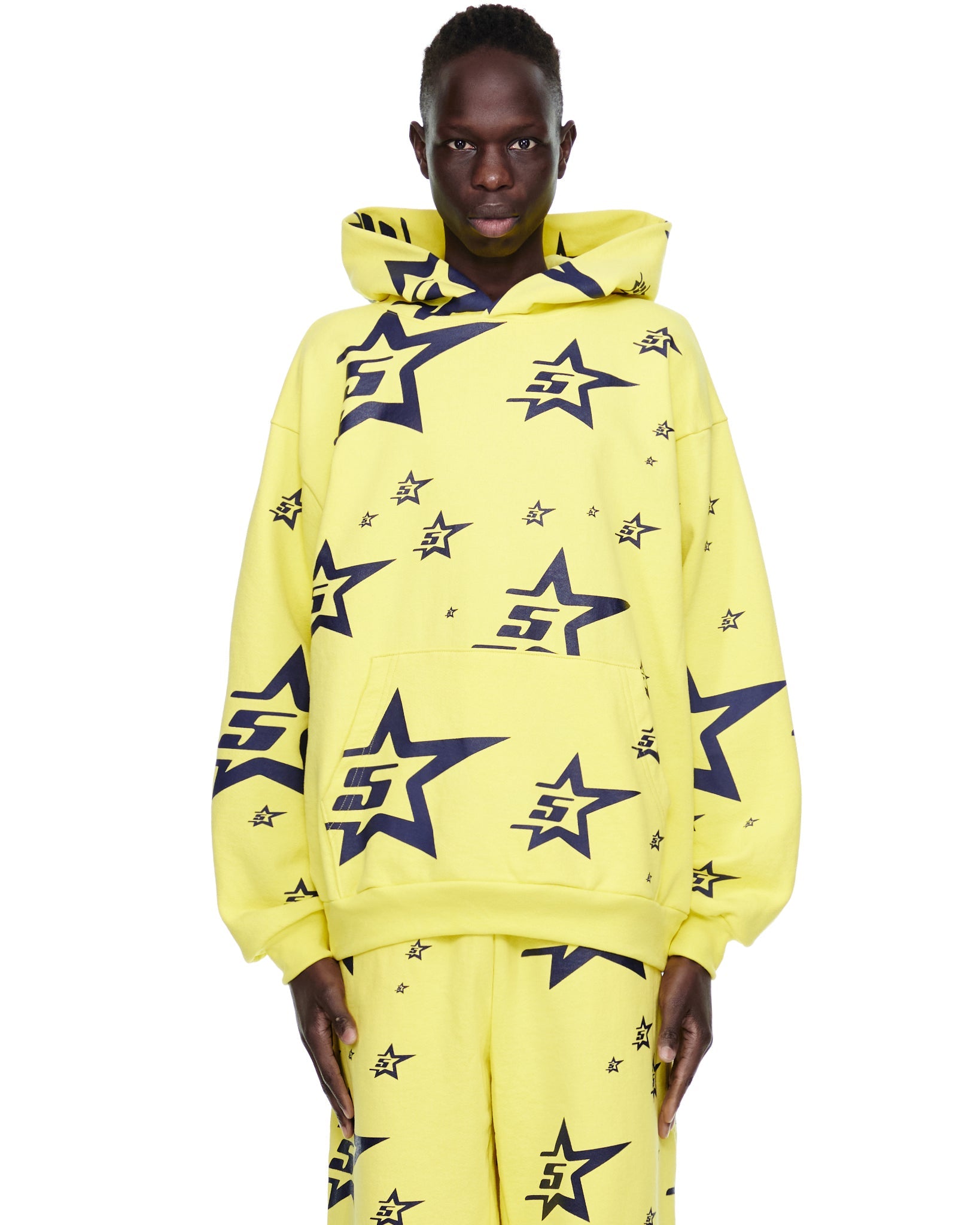 SP5DER 5-Star Hoodie – Black - Detail View 2