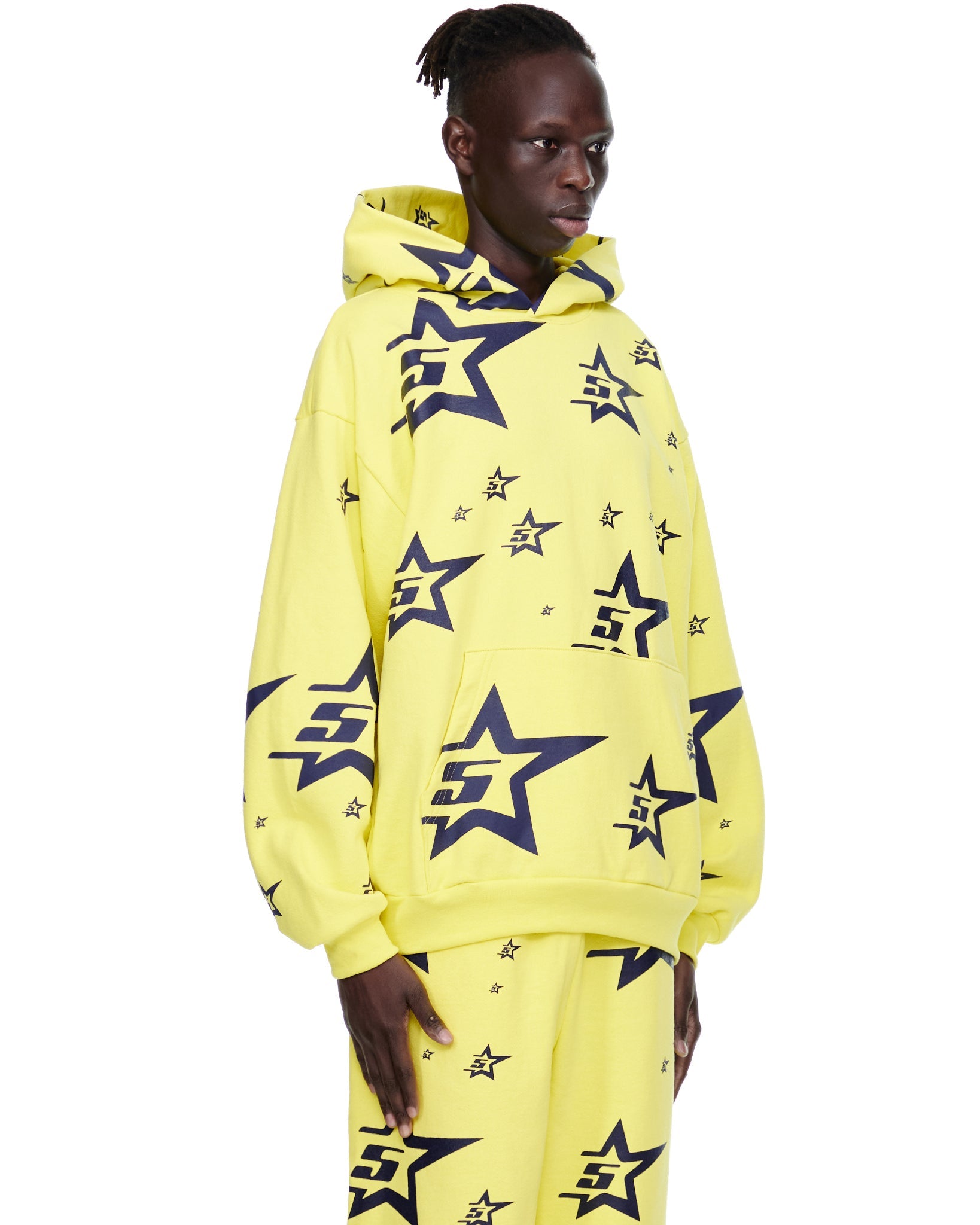 SP5DER 5-Star Hoodie – Black - Detail View 4