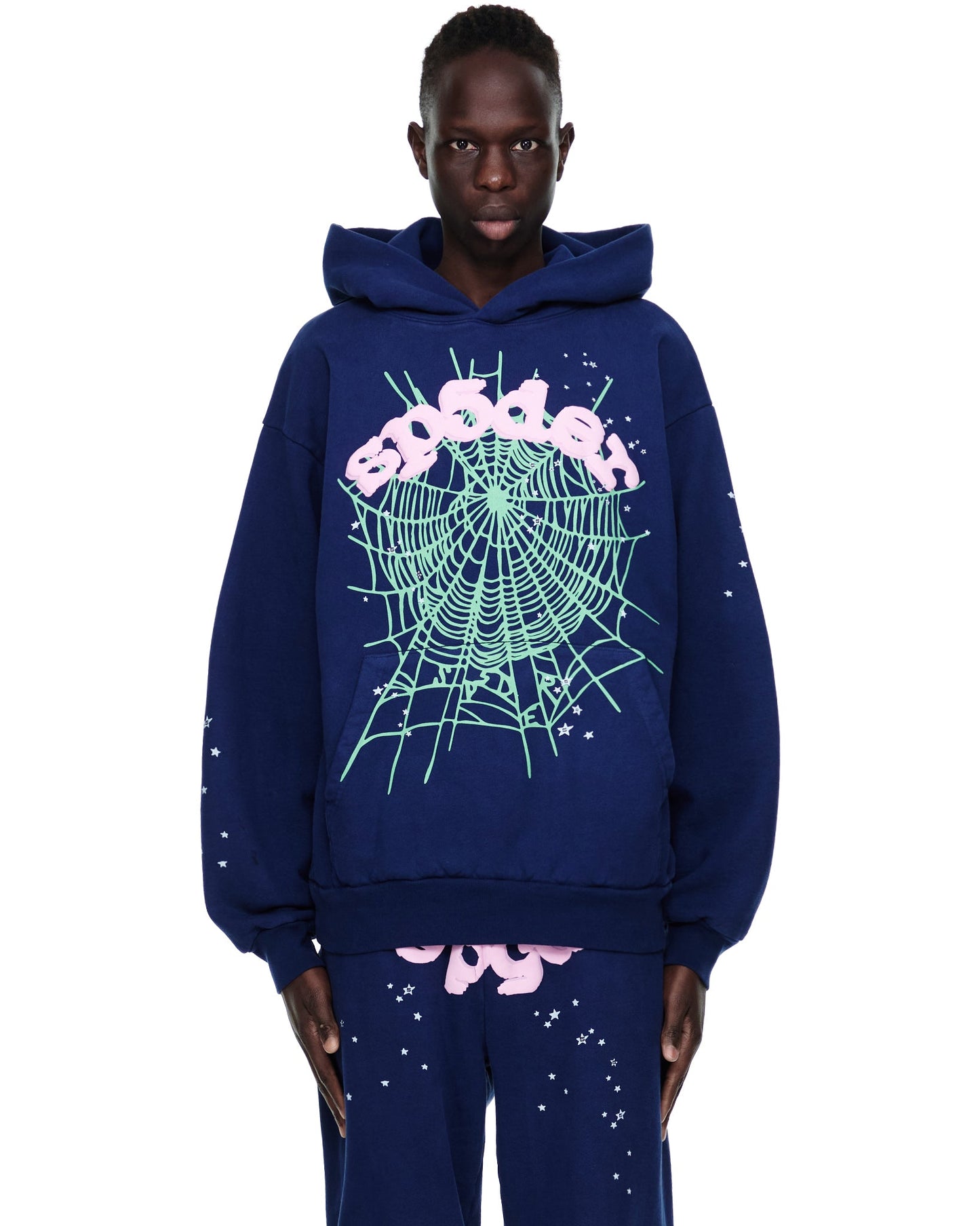 SP5DER OG Web Hoodie – Blue - Detail View 2