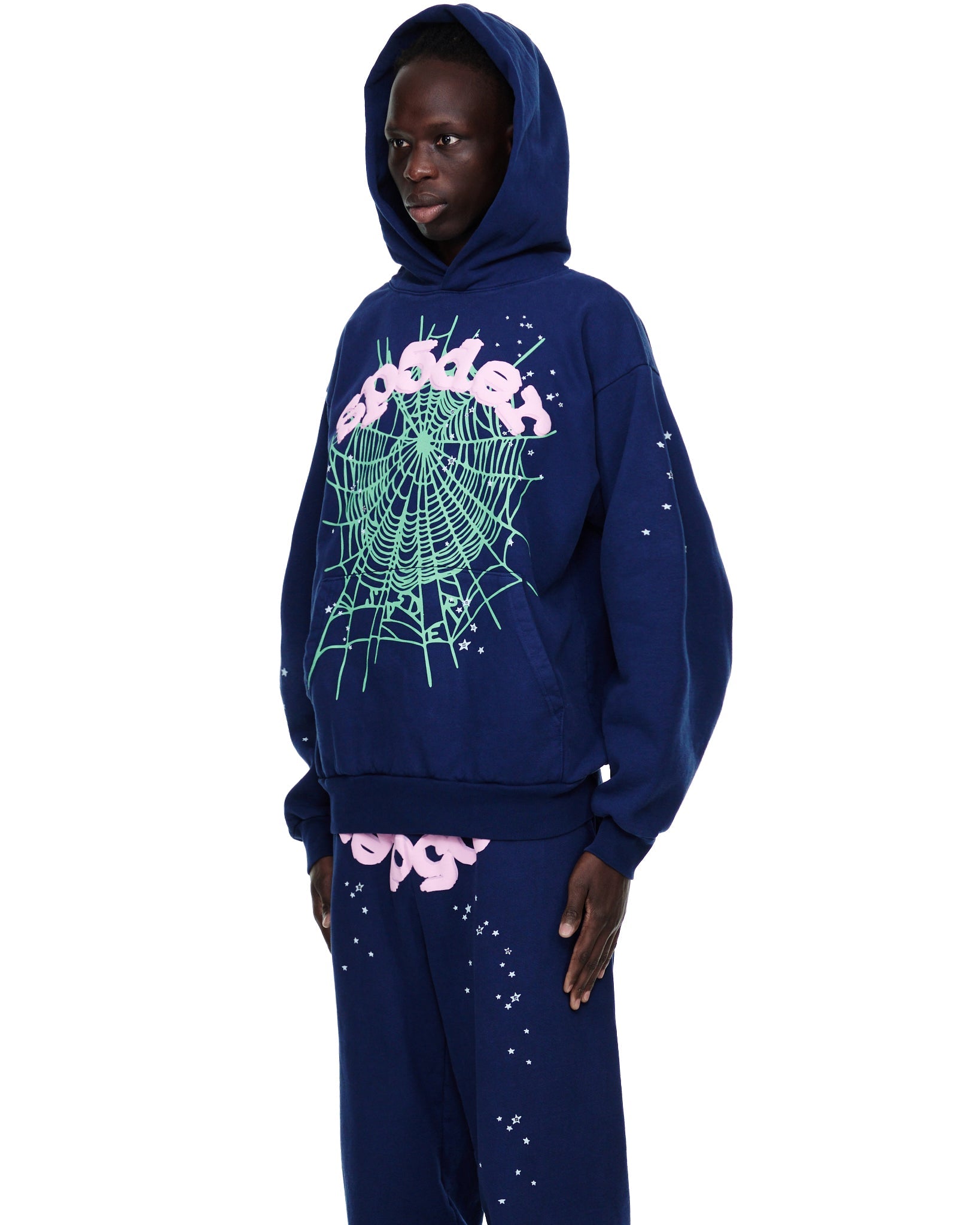 SP5DER OG Web Hoodie – Blue - Detail View 5