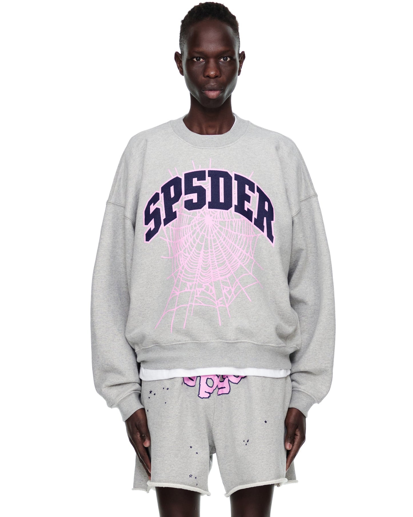 Sp5der Varsity Web Crewneck