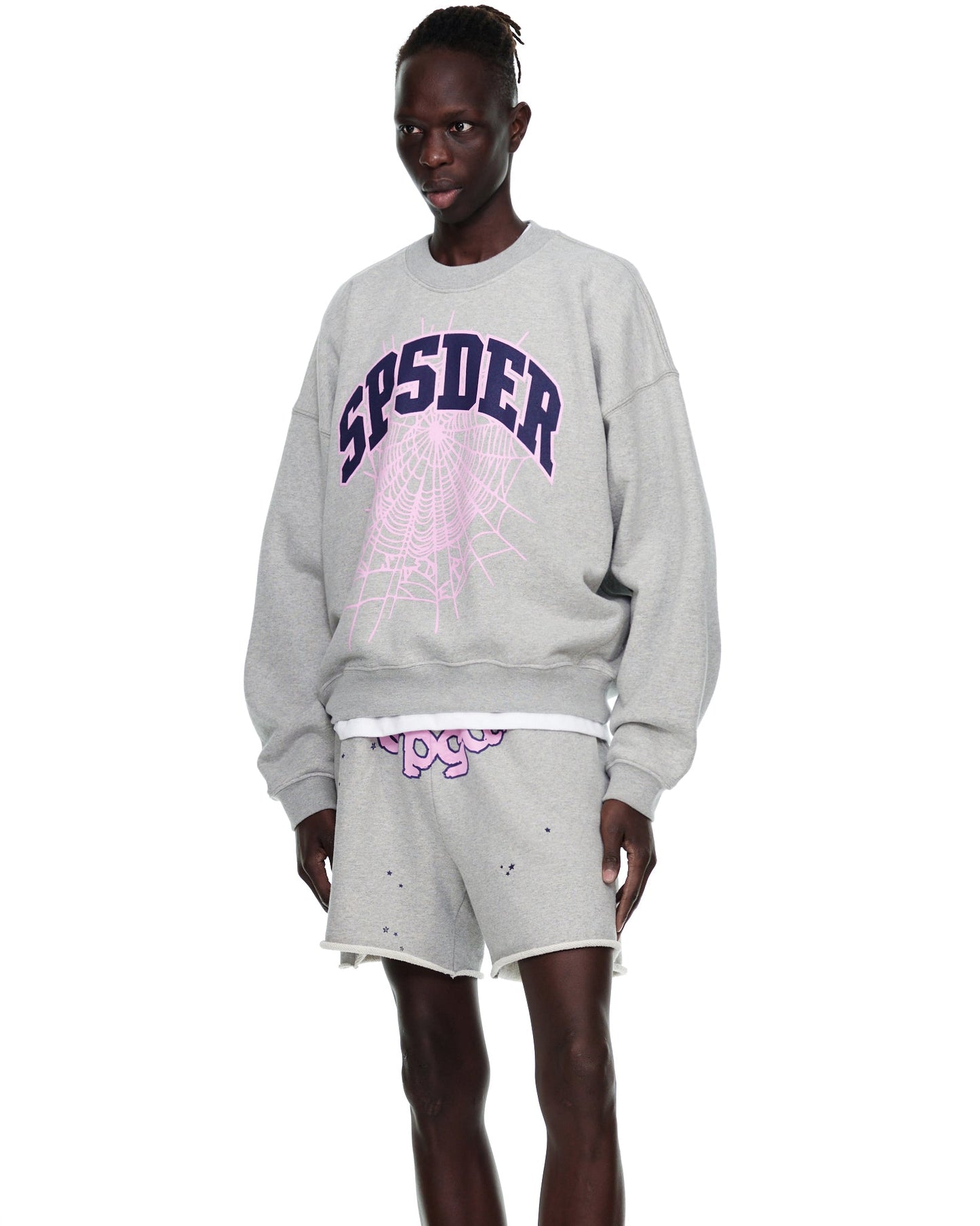 Sp5der Varsity Web Crewneck