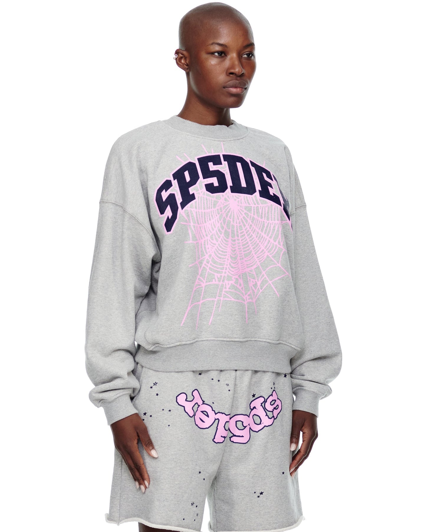 Sp5der Varsity Web Crewneck