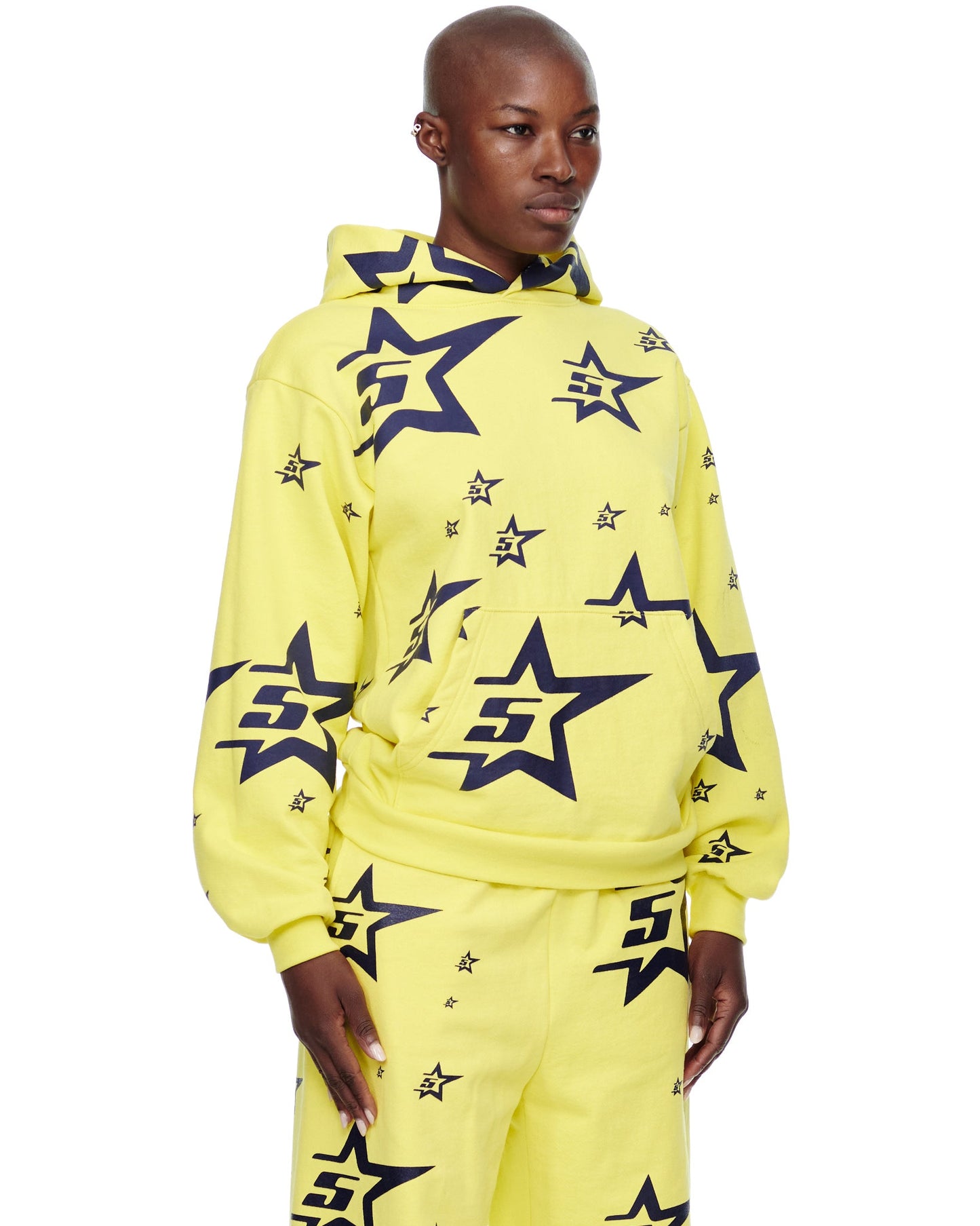 SP5DER 5-Star Hoodie – Black - Detail View 5