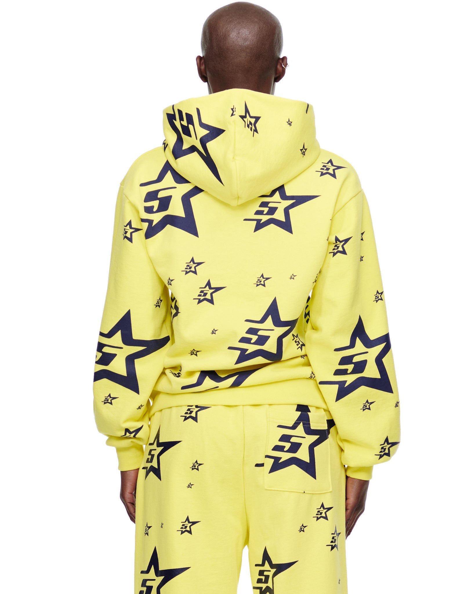 SP5DER 5-Star Hoodie – Black - Detail View 7