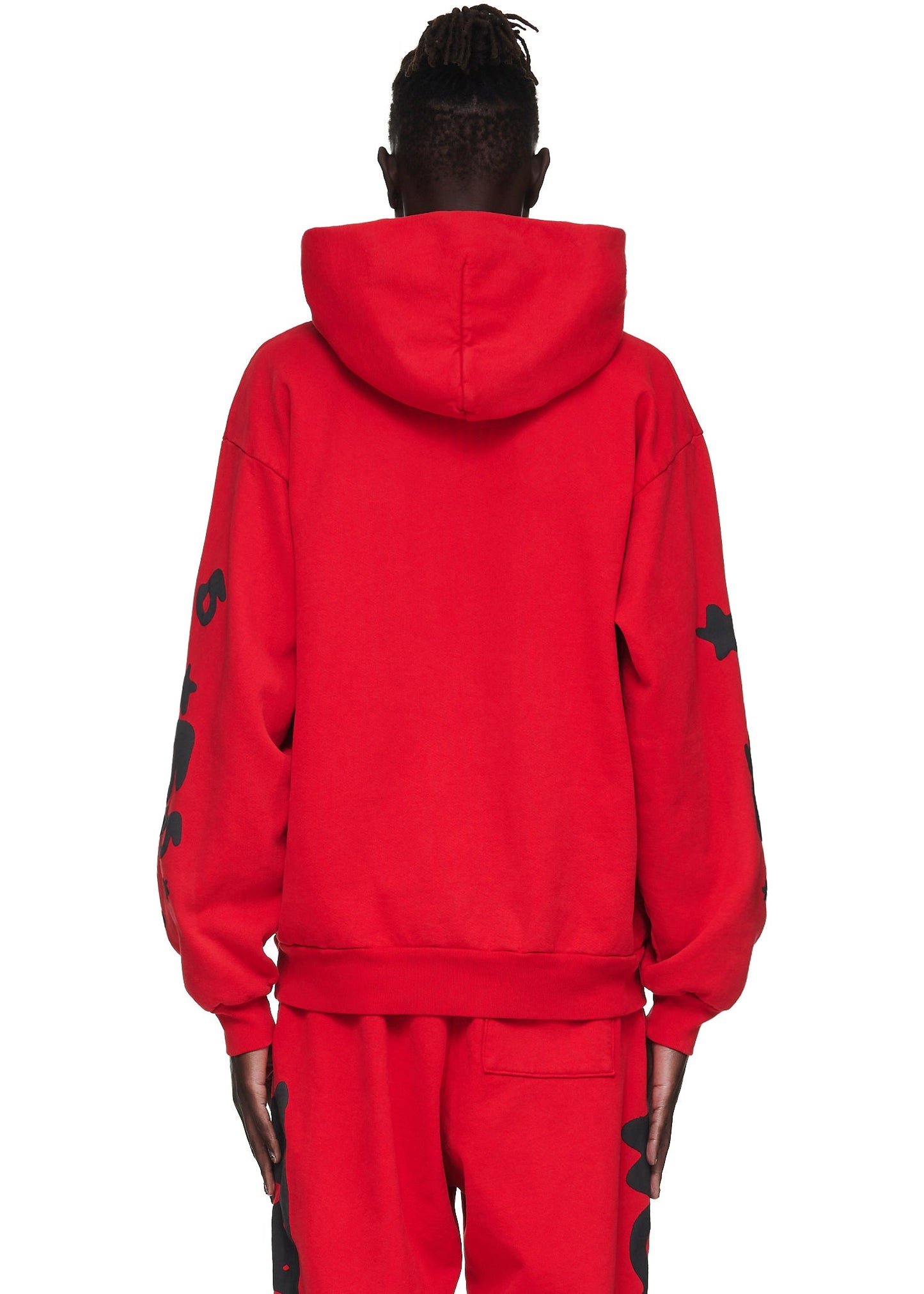 SP5DER Beluga Hoodie – Red - Detail View 4