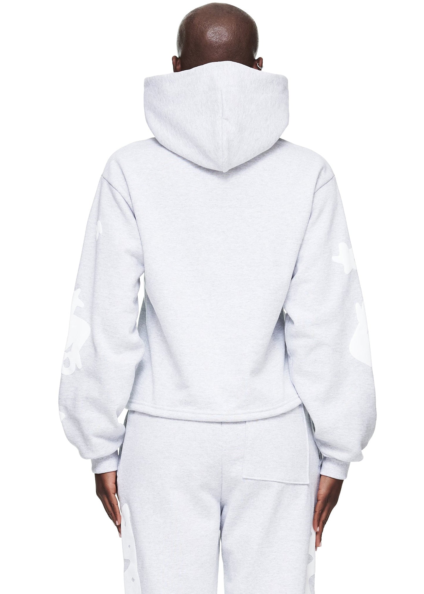 SP5DER Women's Cropped Beluga Hoodie - Detail View 3