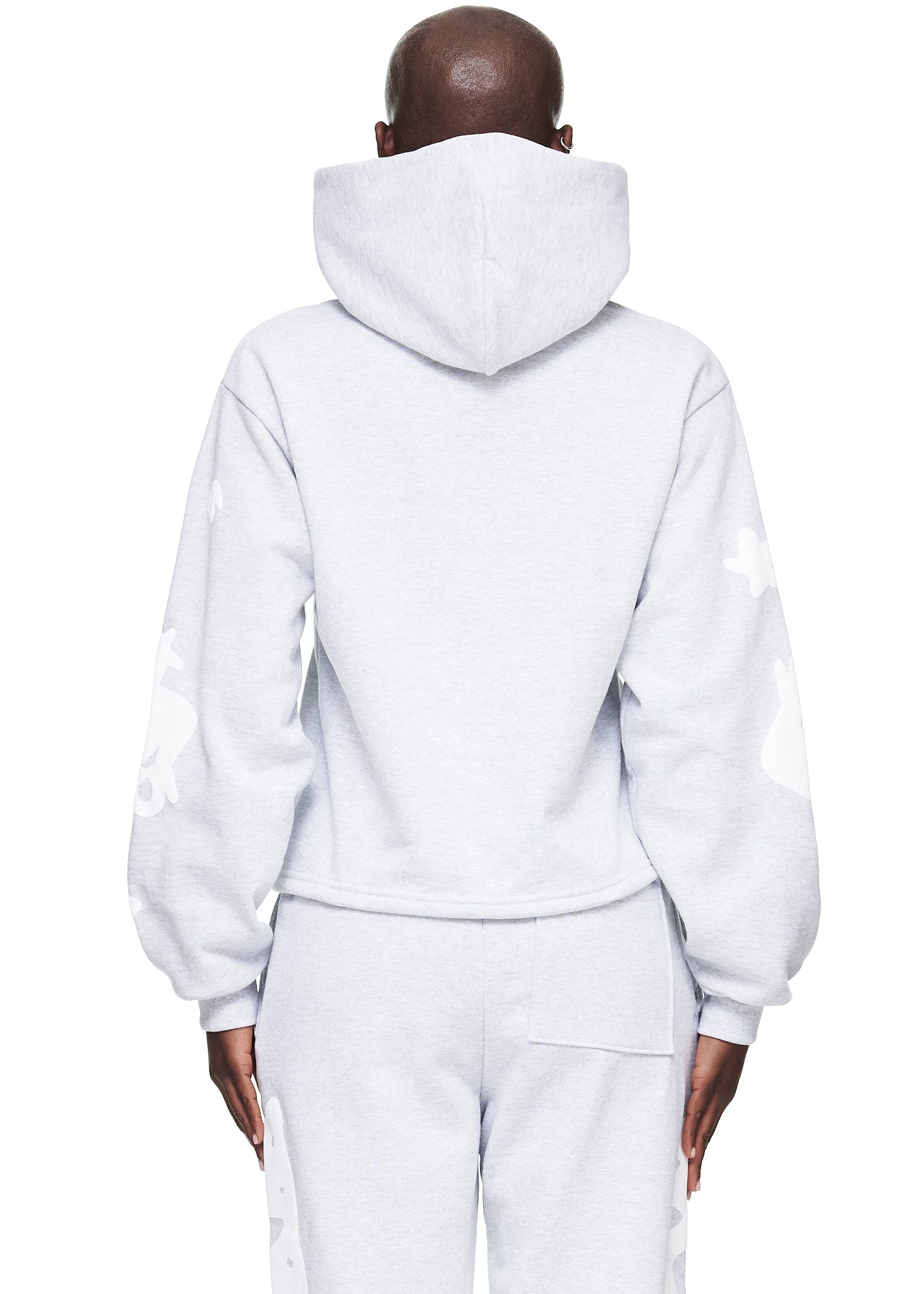SP5DER Women's Cropped Beluga Hoodie - Detail View 3