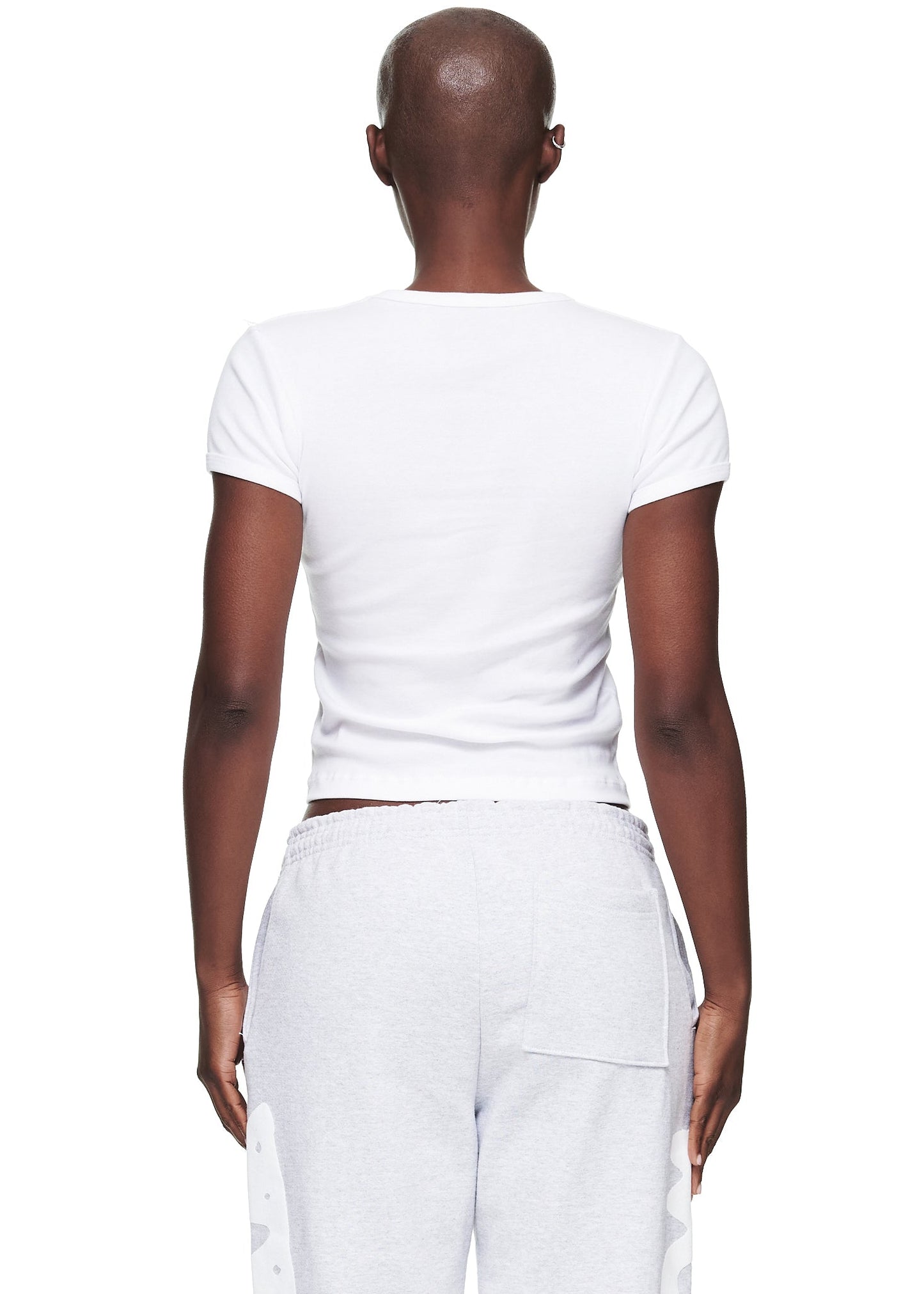 Sp5der White Juan V2 Baby Tee
