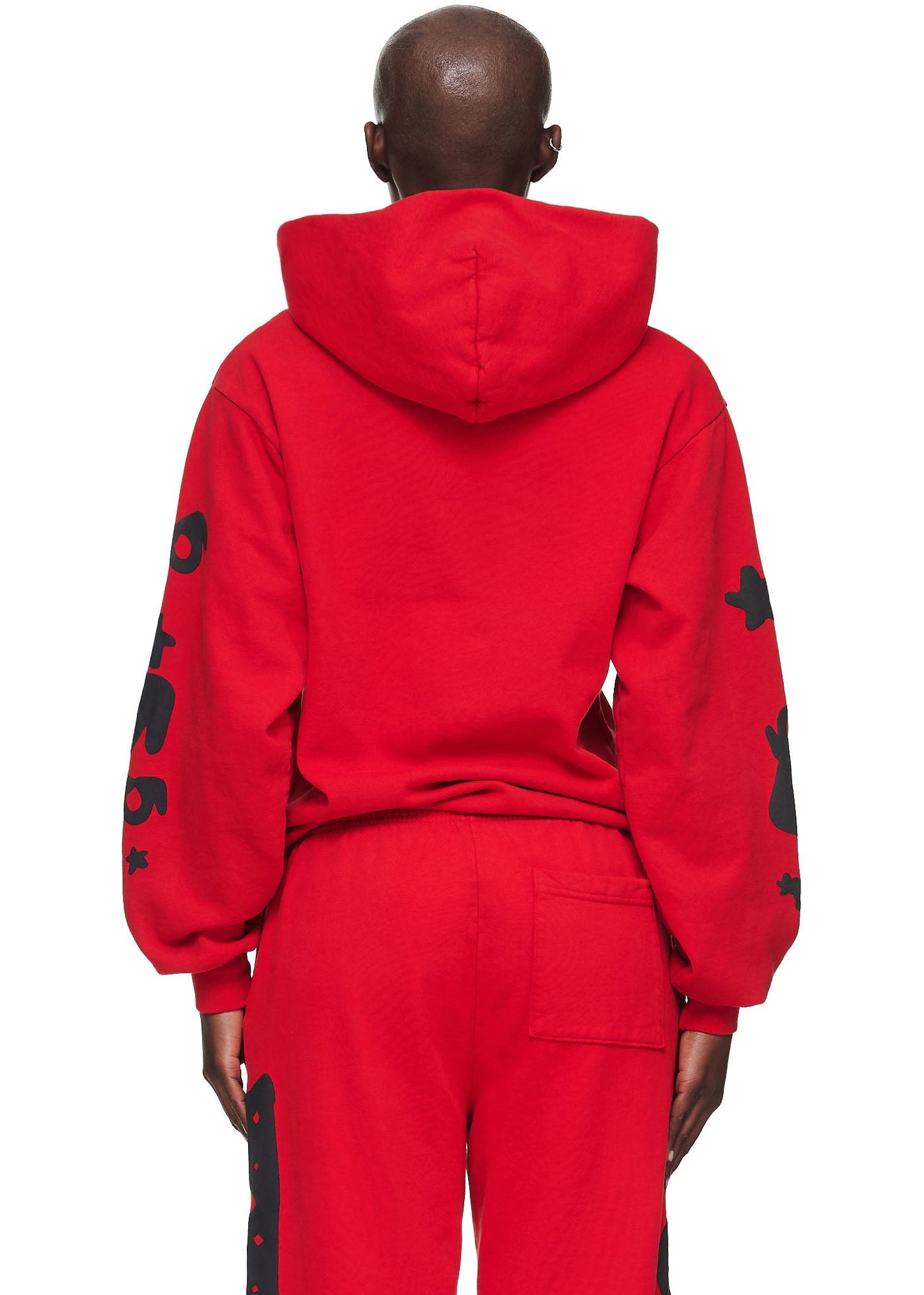 SP5DER Beluga Hoodie – Red - Detail View 3